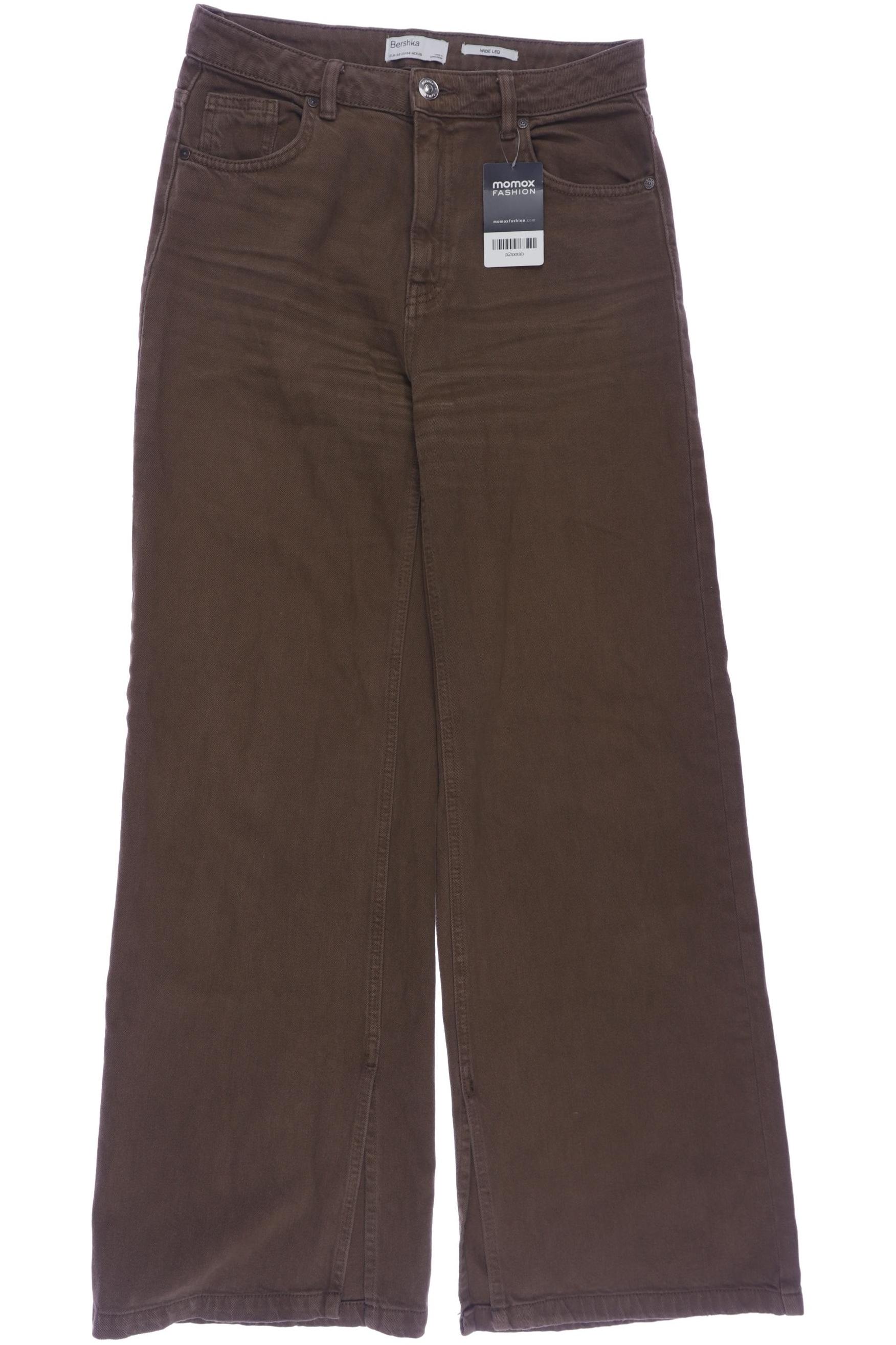 

bershka Damen Jeans, braun, Gr. 38