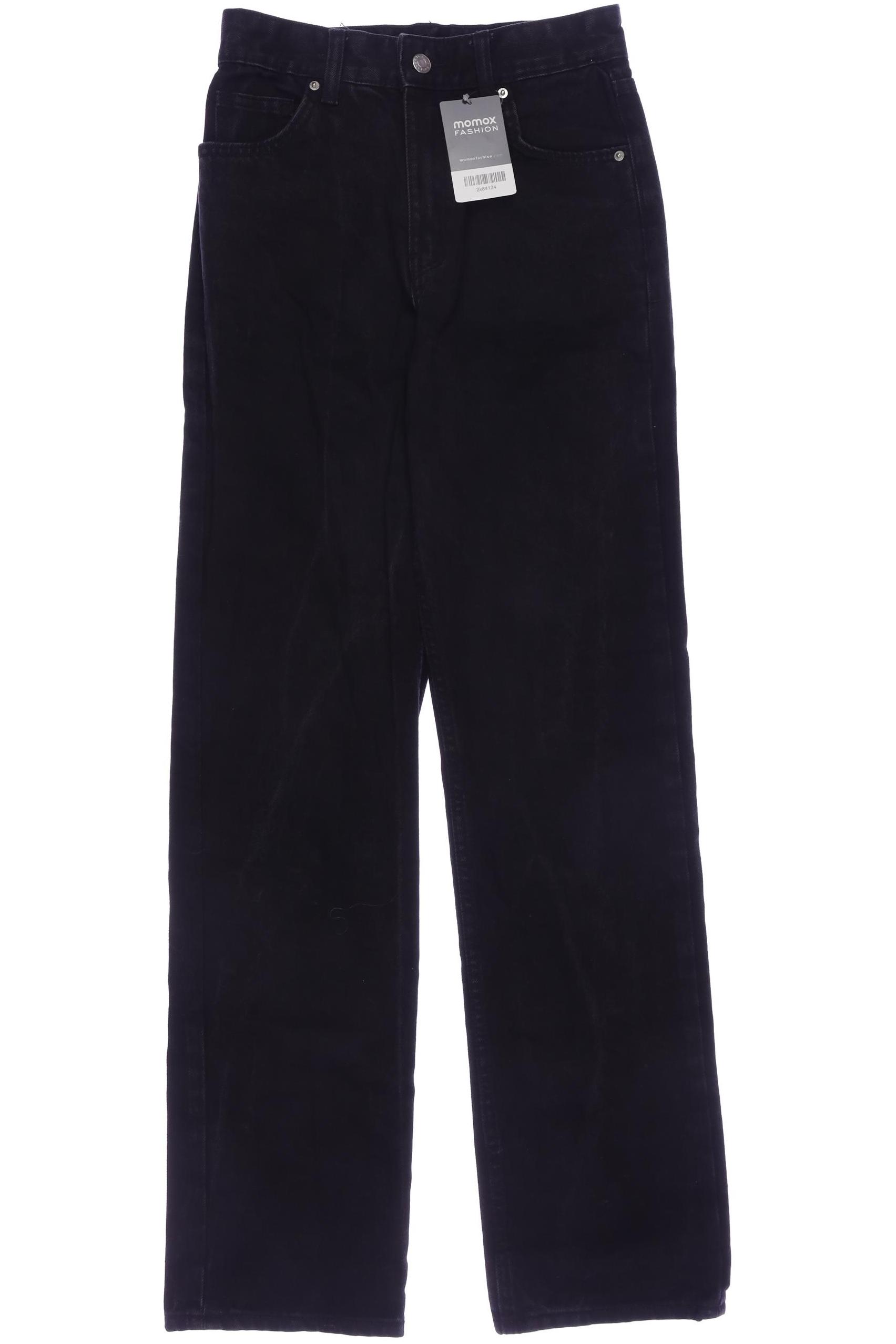 

bershka Damen Jeans, schwarz, Gr. 34