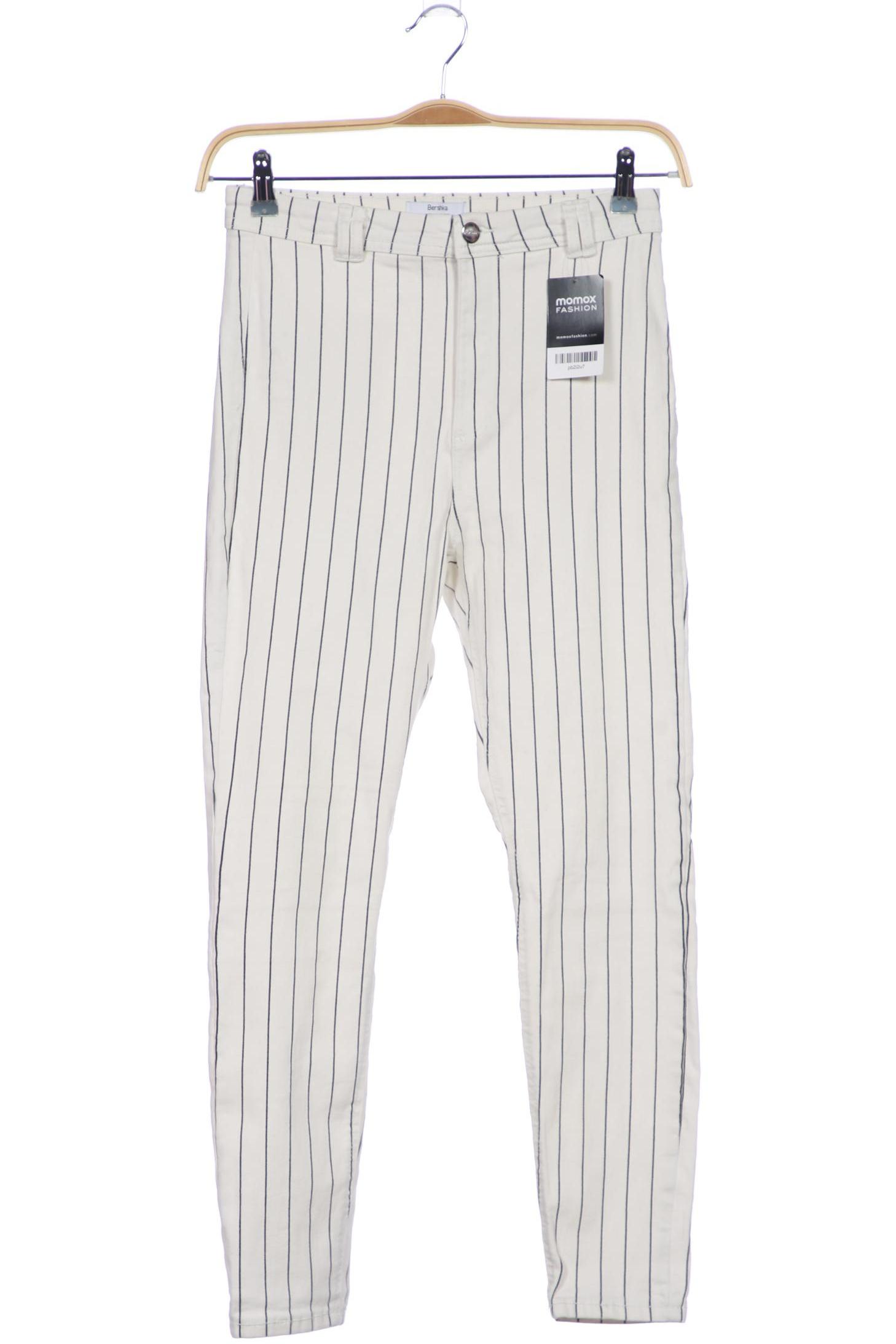 

bershka Damen Jeans, weiß, Gr. 40