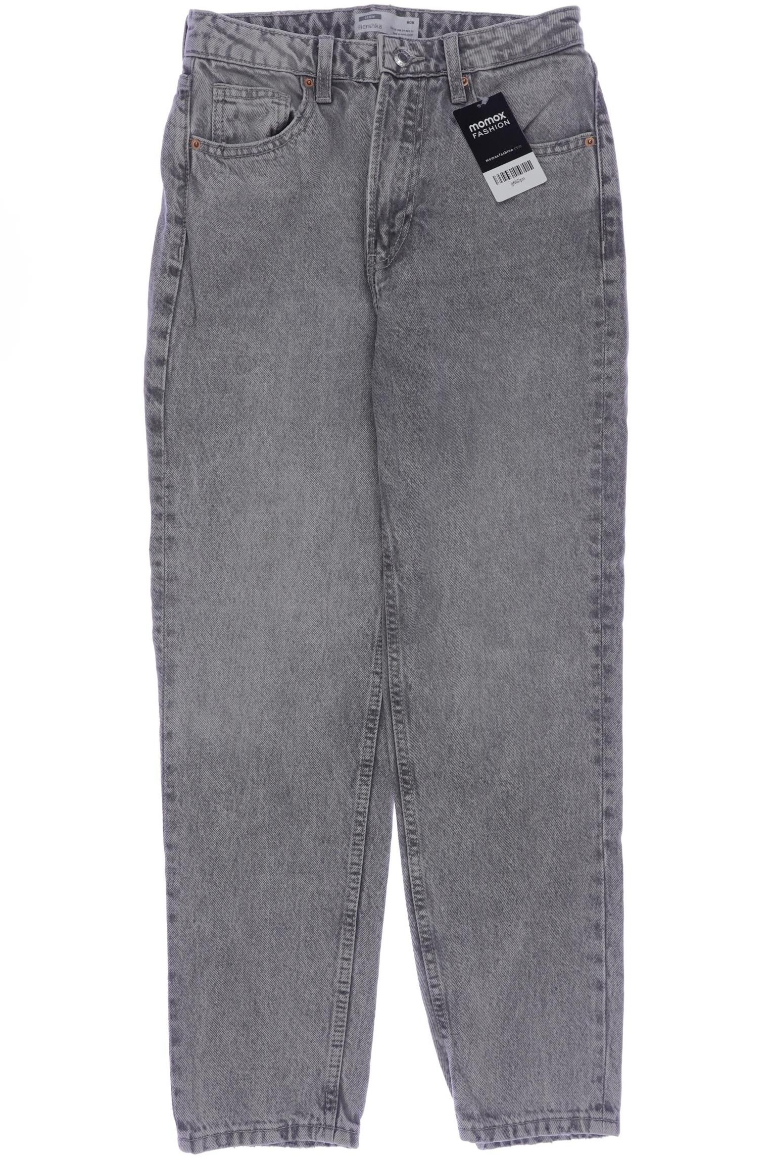 

bershka Damen Jeans, grau, Gr. 36