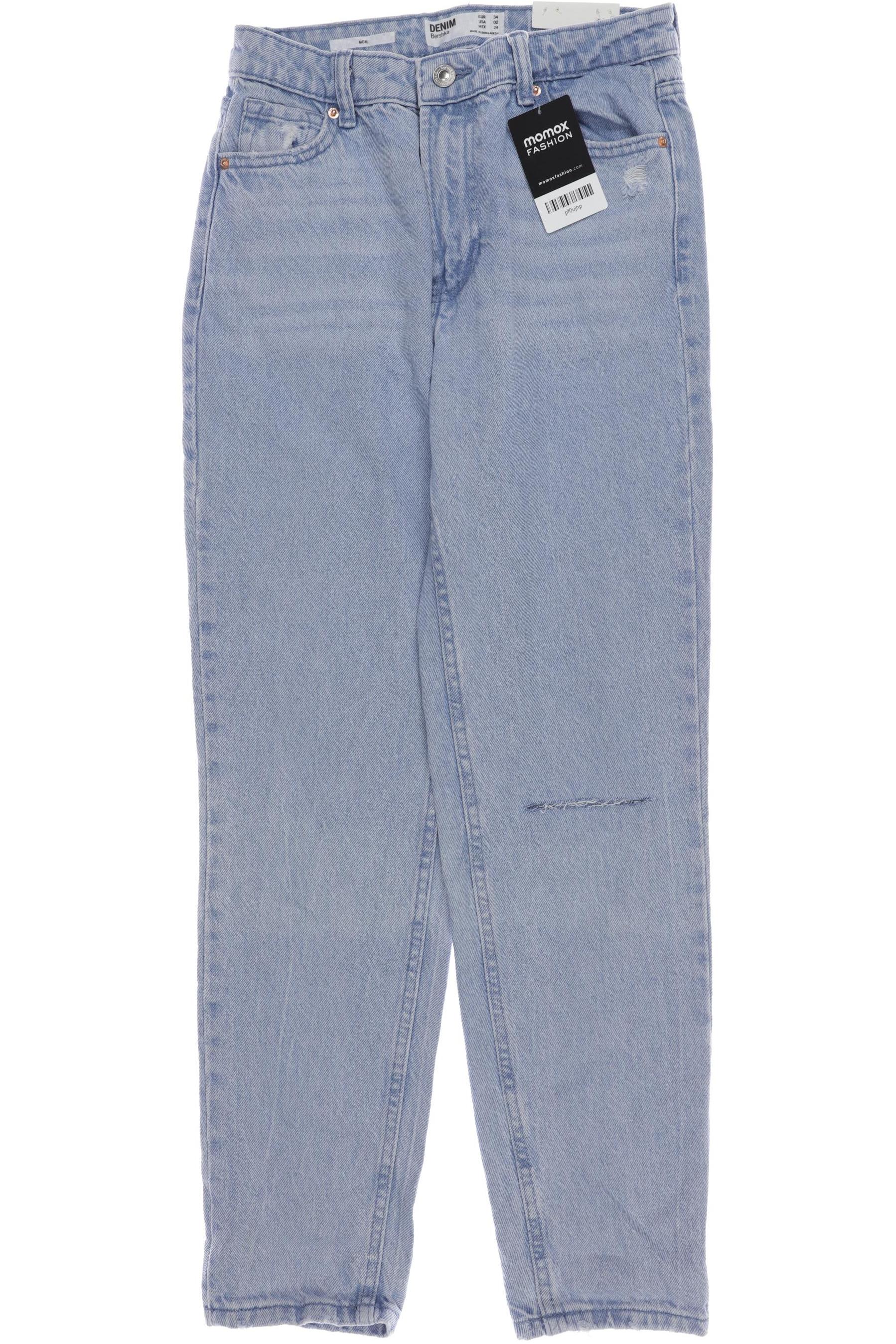 

bershka Damen Jeans, hellblau, Gr. 34