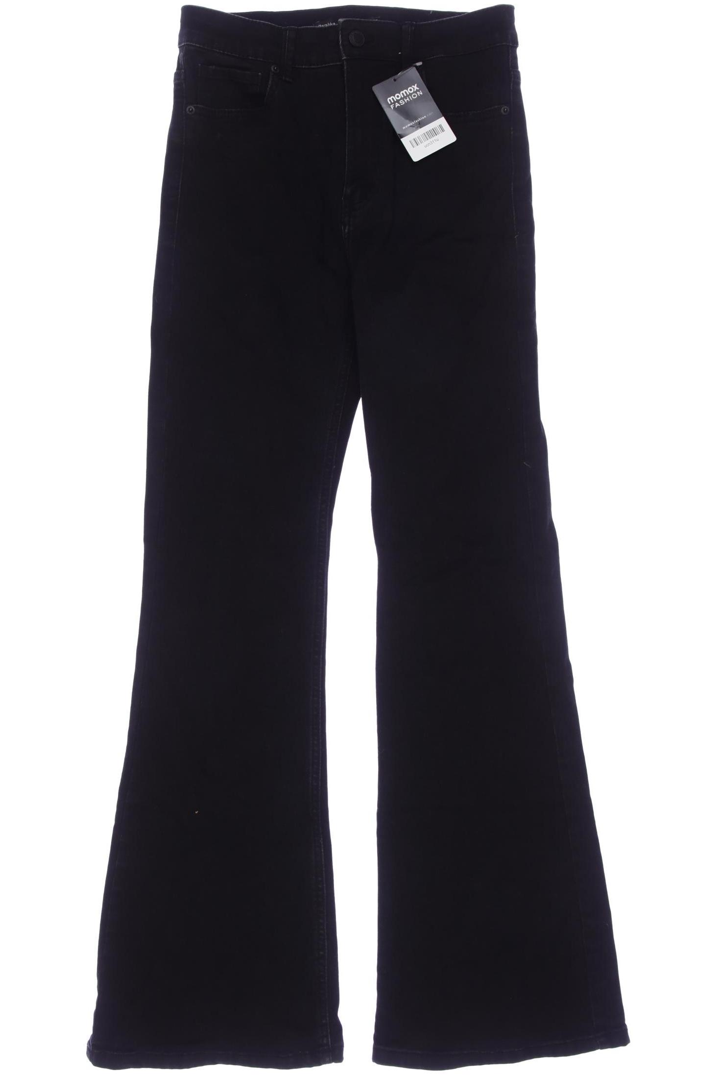 

bershka Damen Jeans, schwarz, Gr. 38