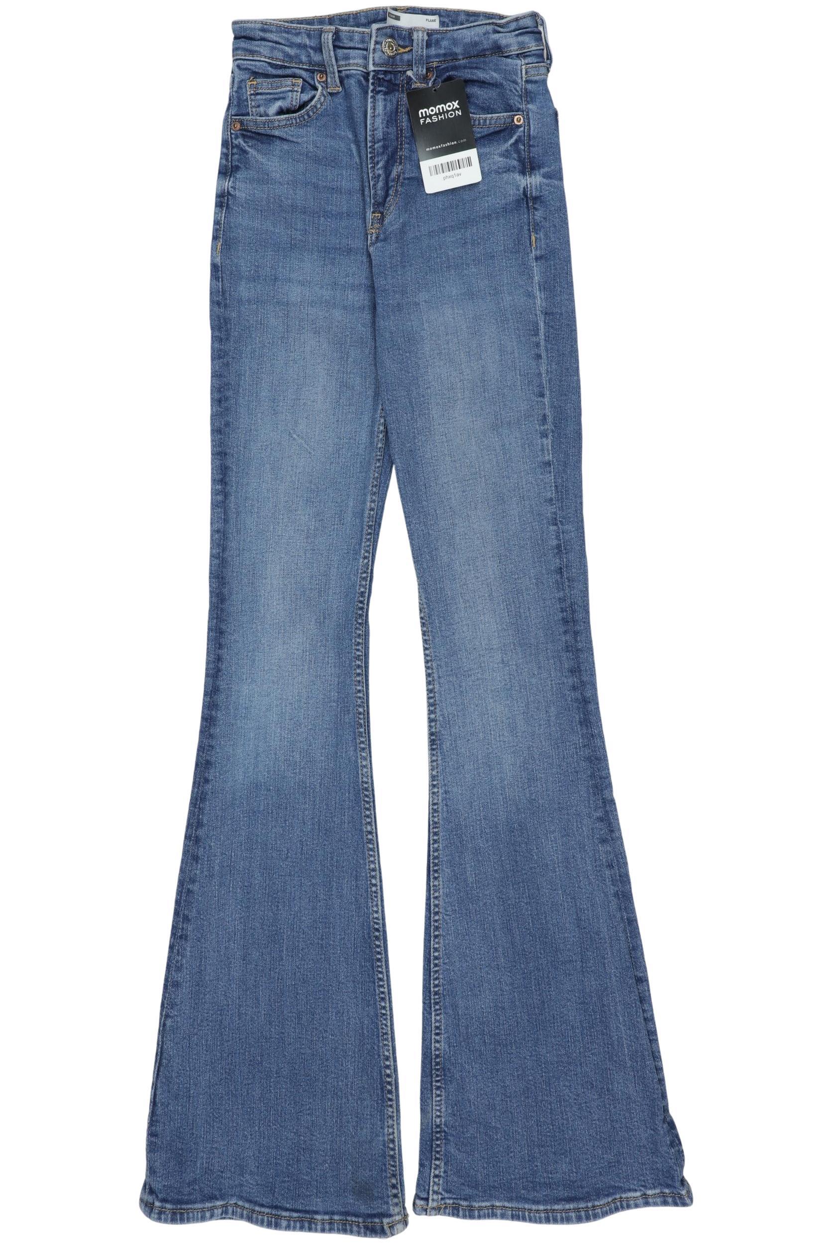 

bershka Damen Jeans, blau, Gr. 32