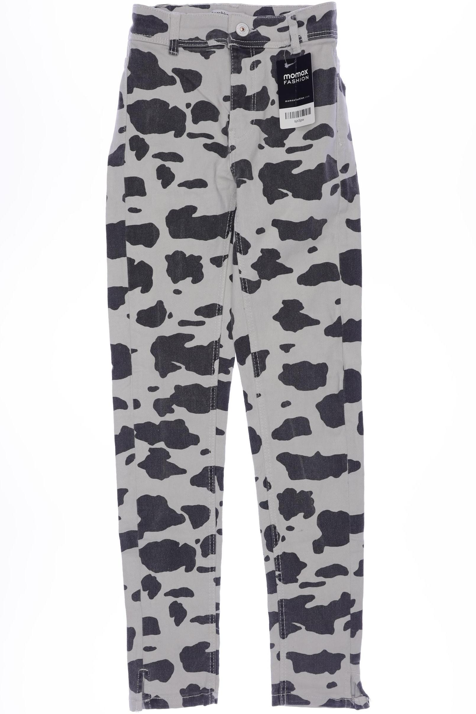 

bershka Damen Jeans, weiß, Gr. 32