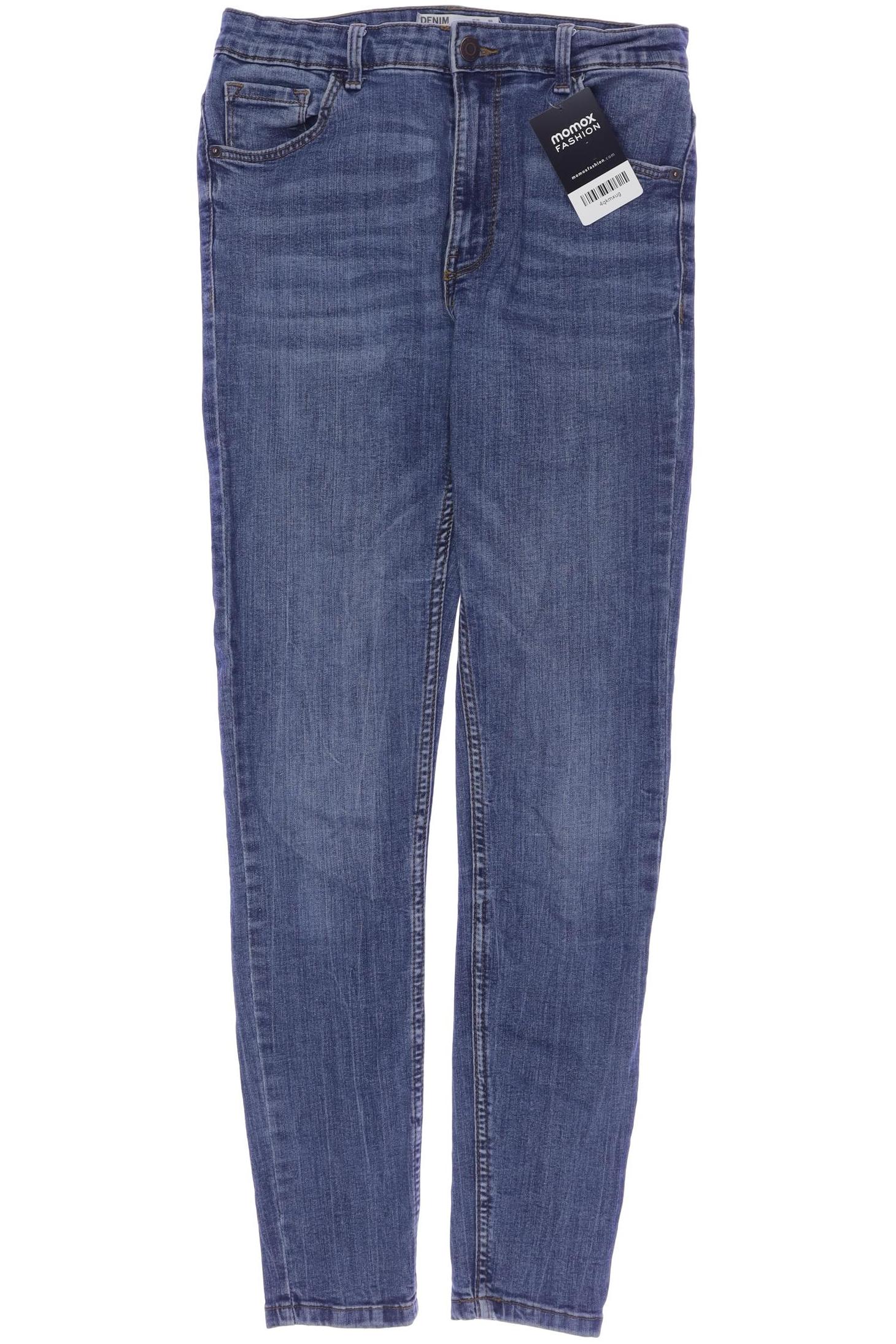 

bershka Damen Jeans, marineblau, Gr. 38