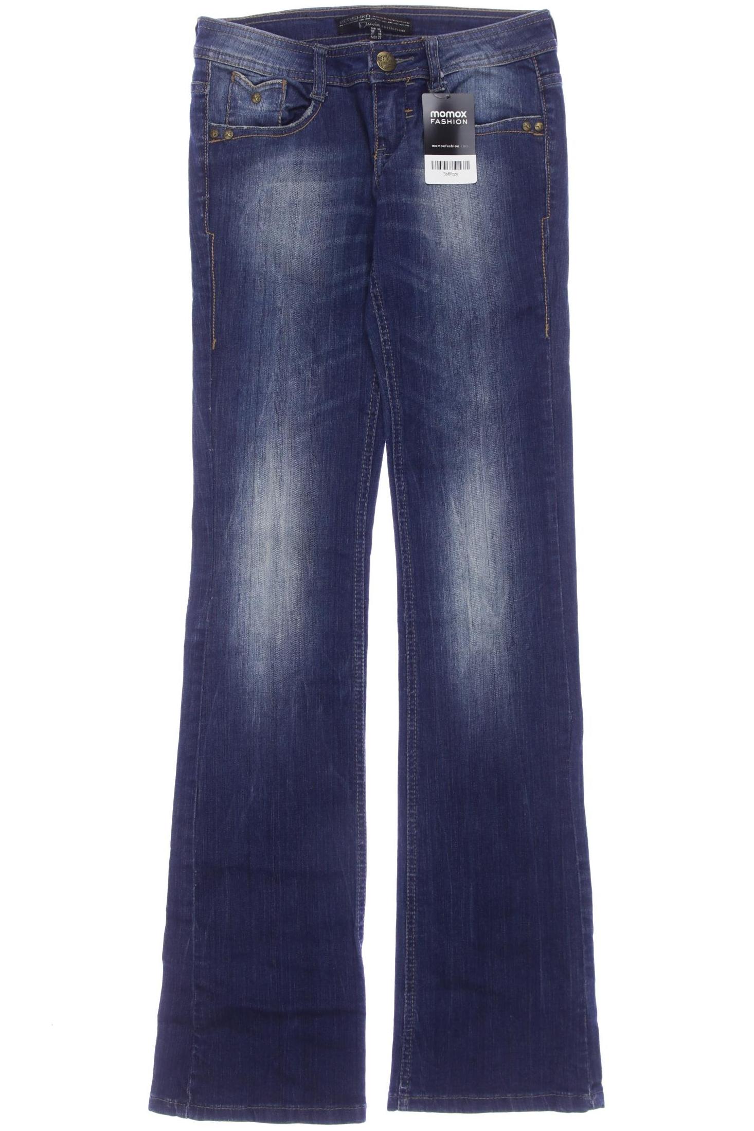 

bershka Damen Jeans, blau, Gr. 32