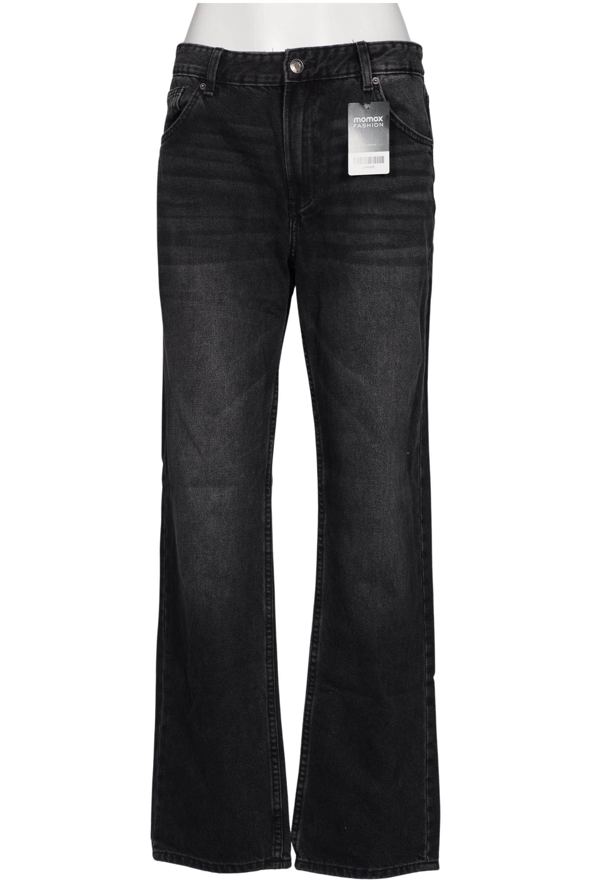 

bershka Damen Jeans, schwarz, Gr. 38