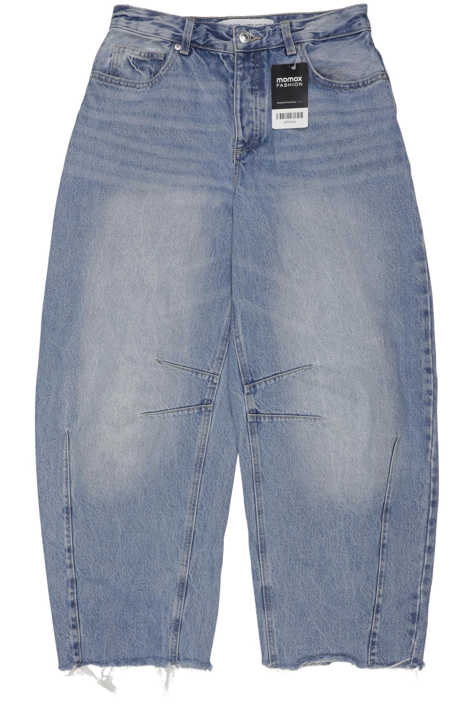 

bershka Damen Jeans, hellblau, Gr. 34