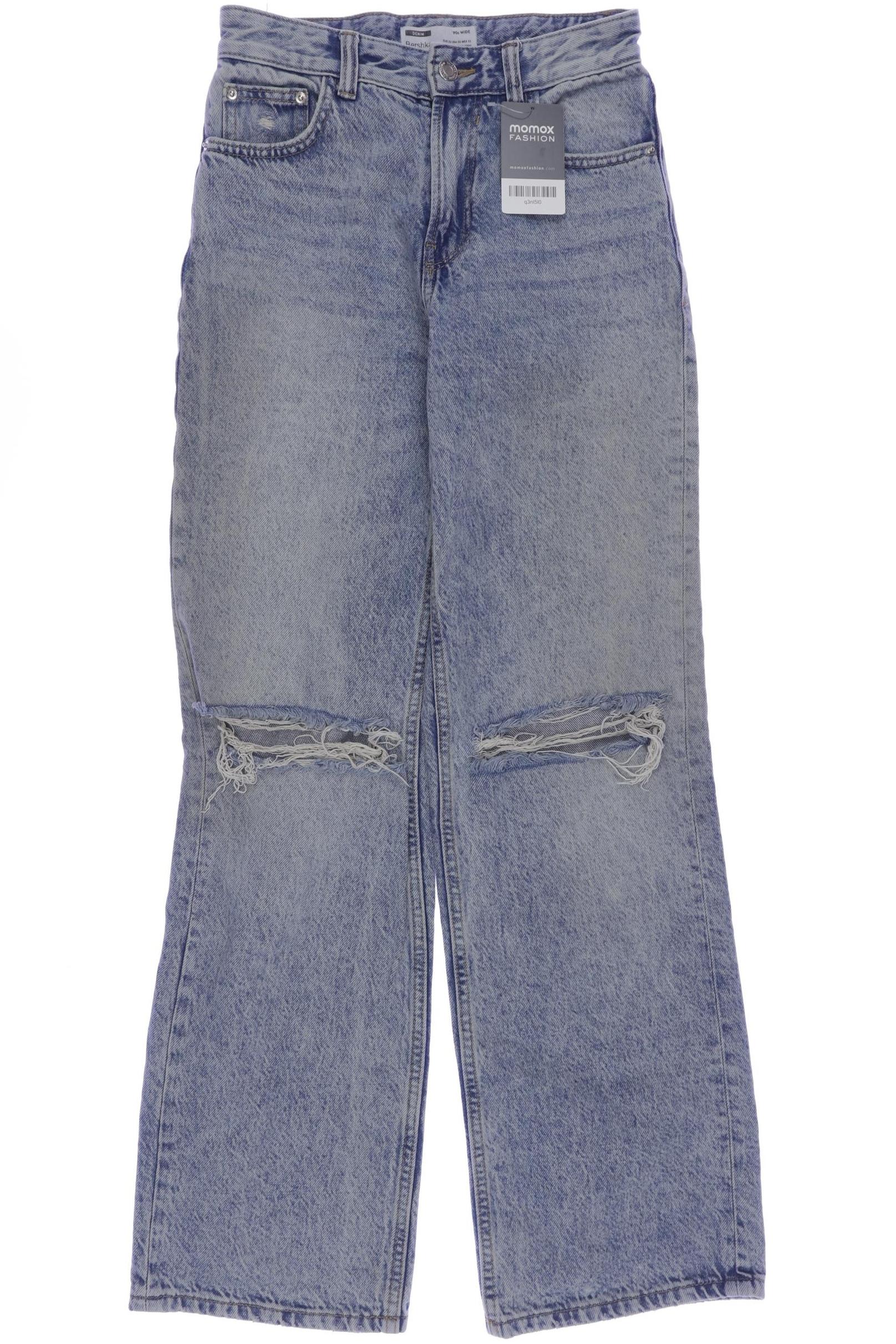 

bershka Damen Jeans, blau, Gr. 32