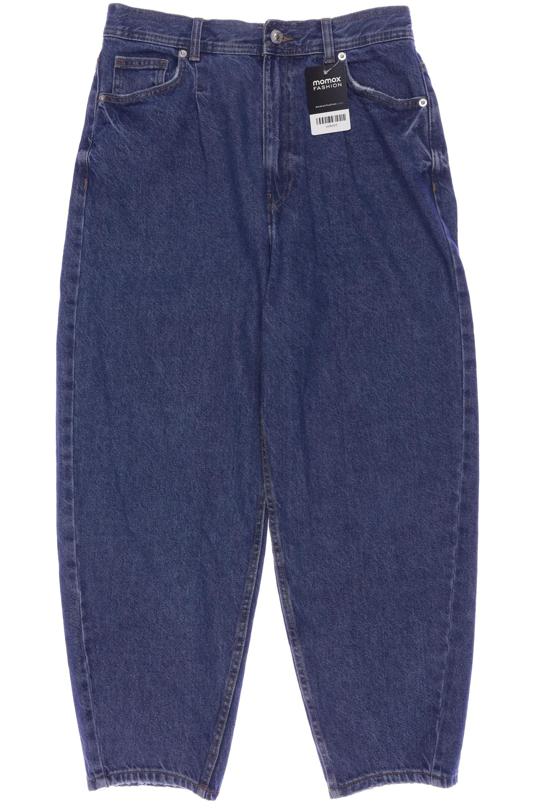 

bershka Damen Jeans, marineblau, Gr. 42