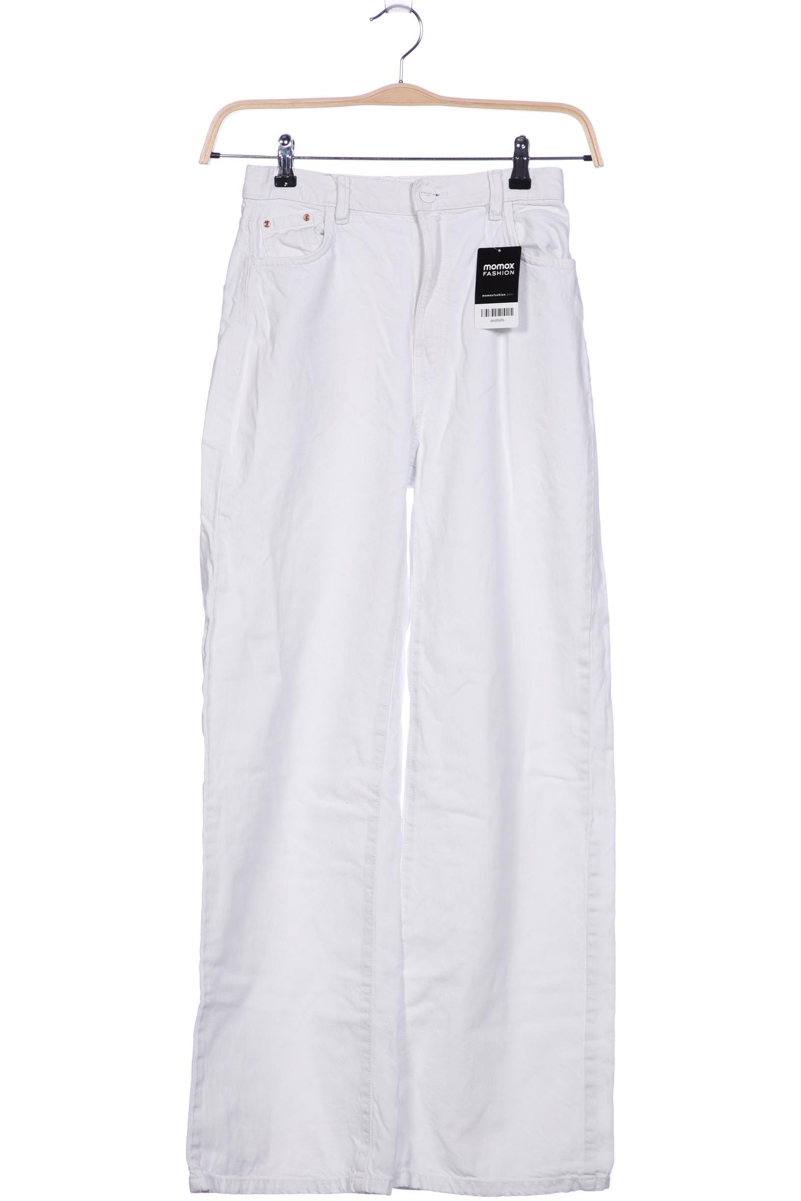 

bershka Damen Jeans, weiß, Gr. 36