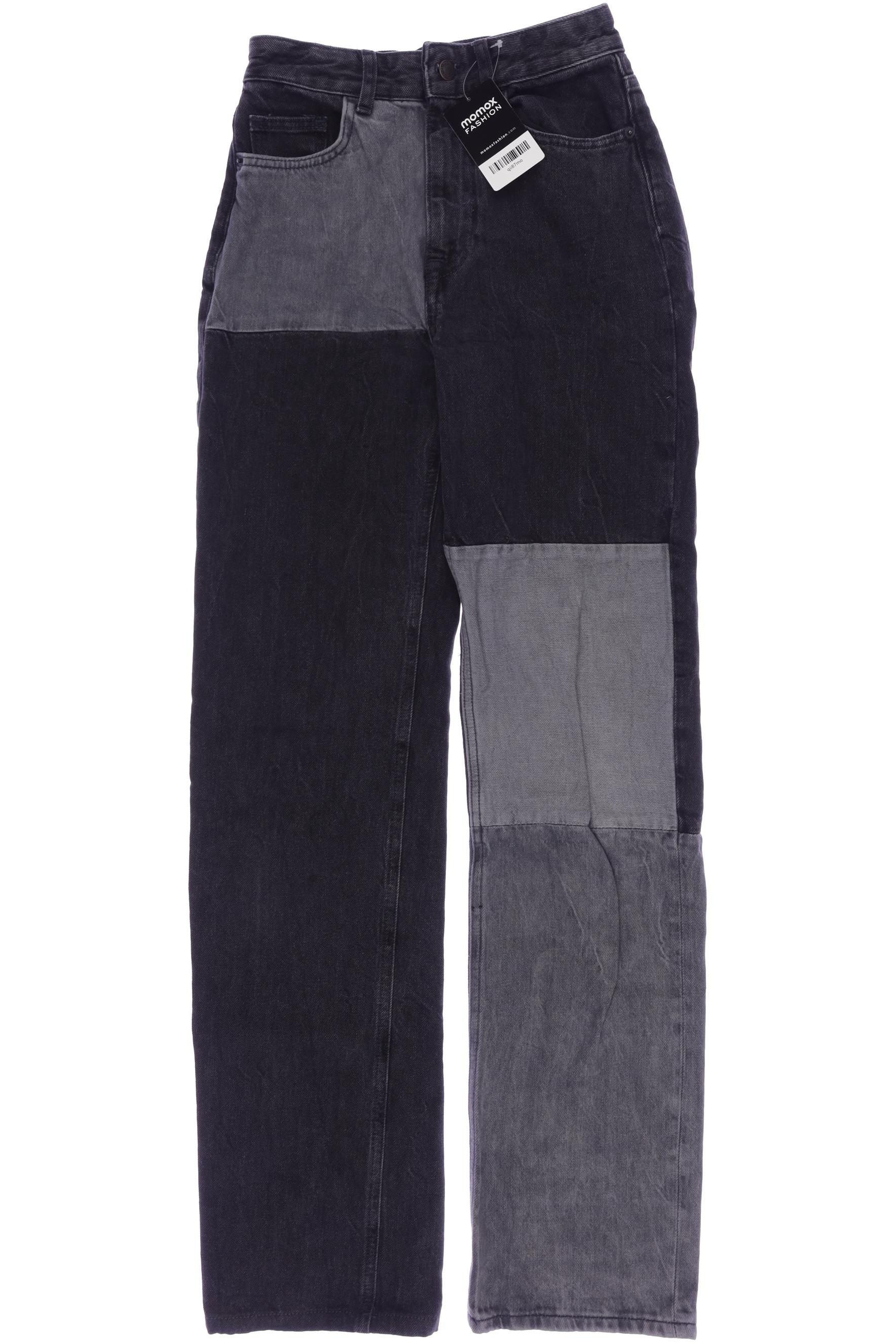 

bershka Damen Jeans, schwarz, Gr. 34