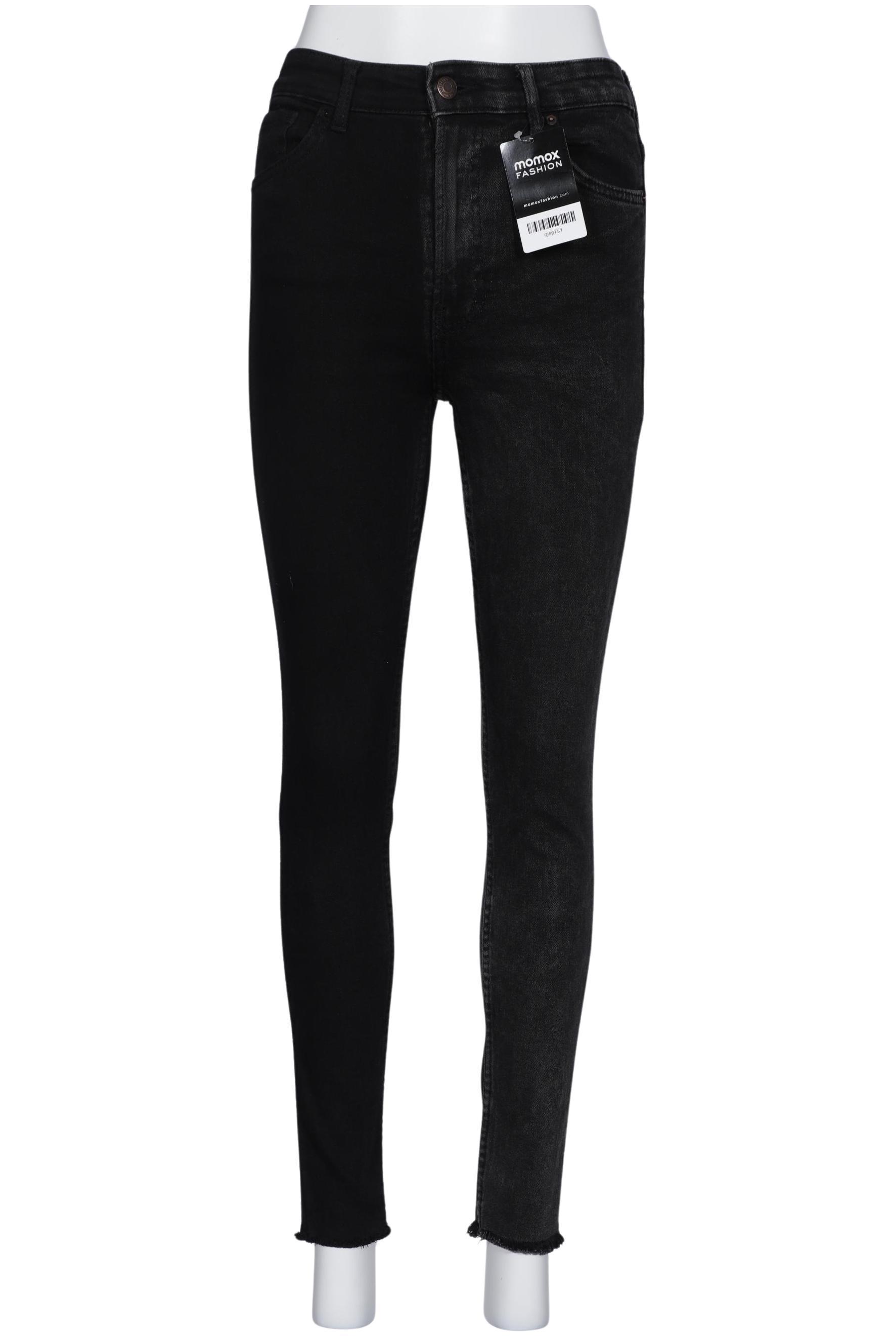 

bershka Damen Jeans, schwarz, Gr. 38