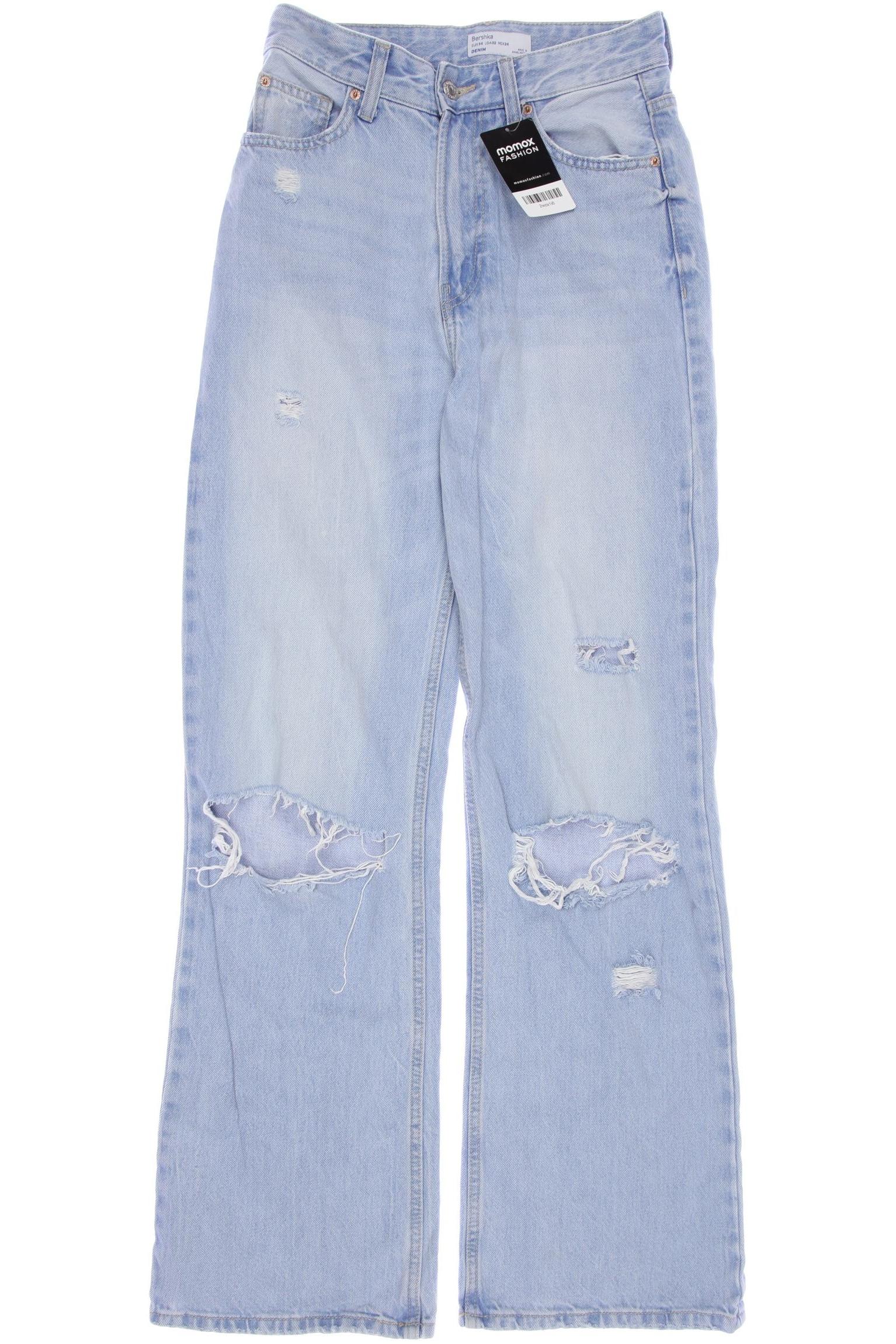 

bershka Damen Jeans, hellblau, Gr. 34