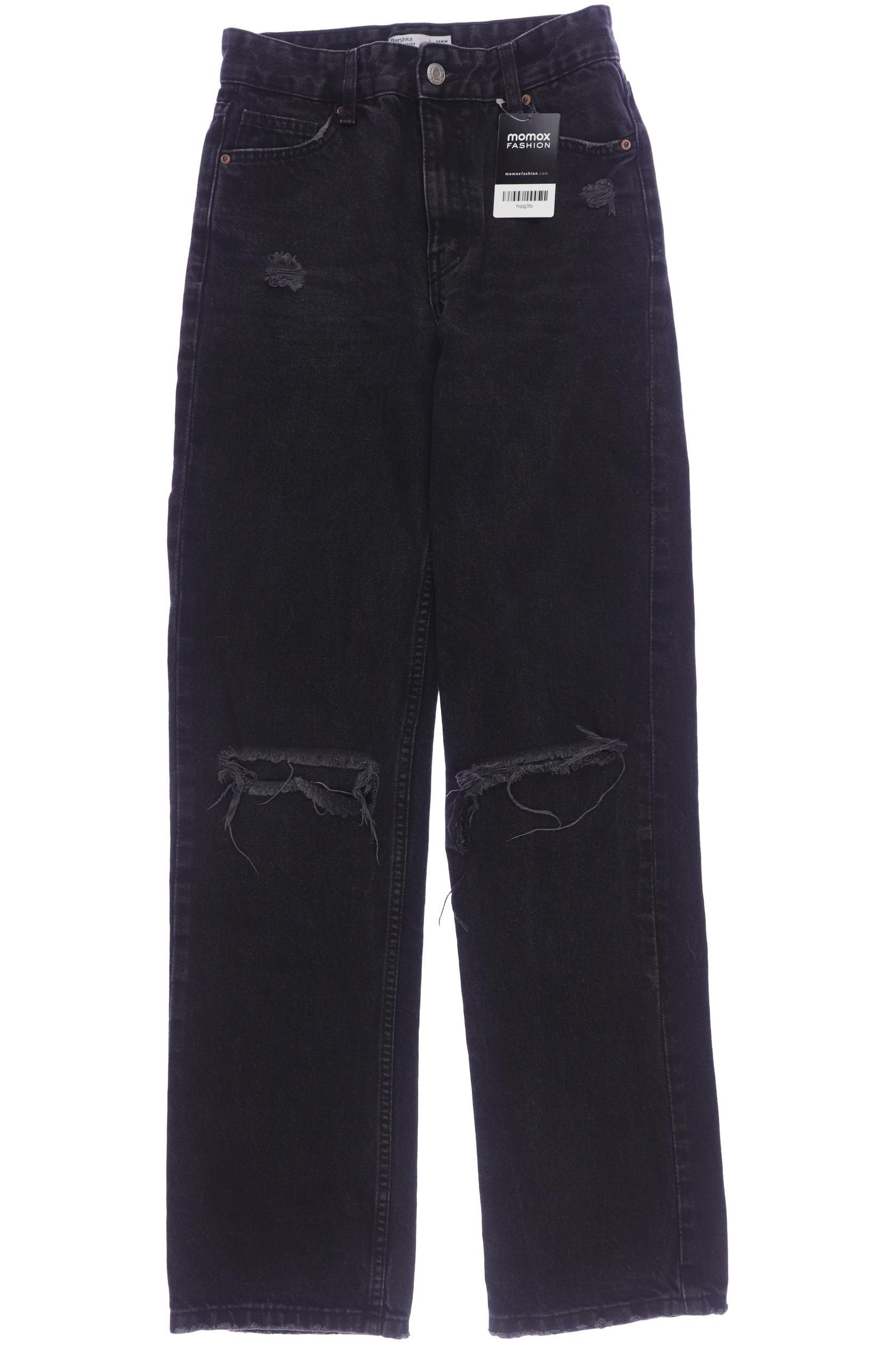 

bershka Damen Jeans, schwarz, Gr. 34
