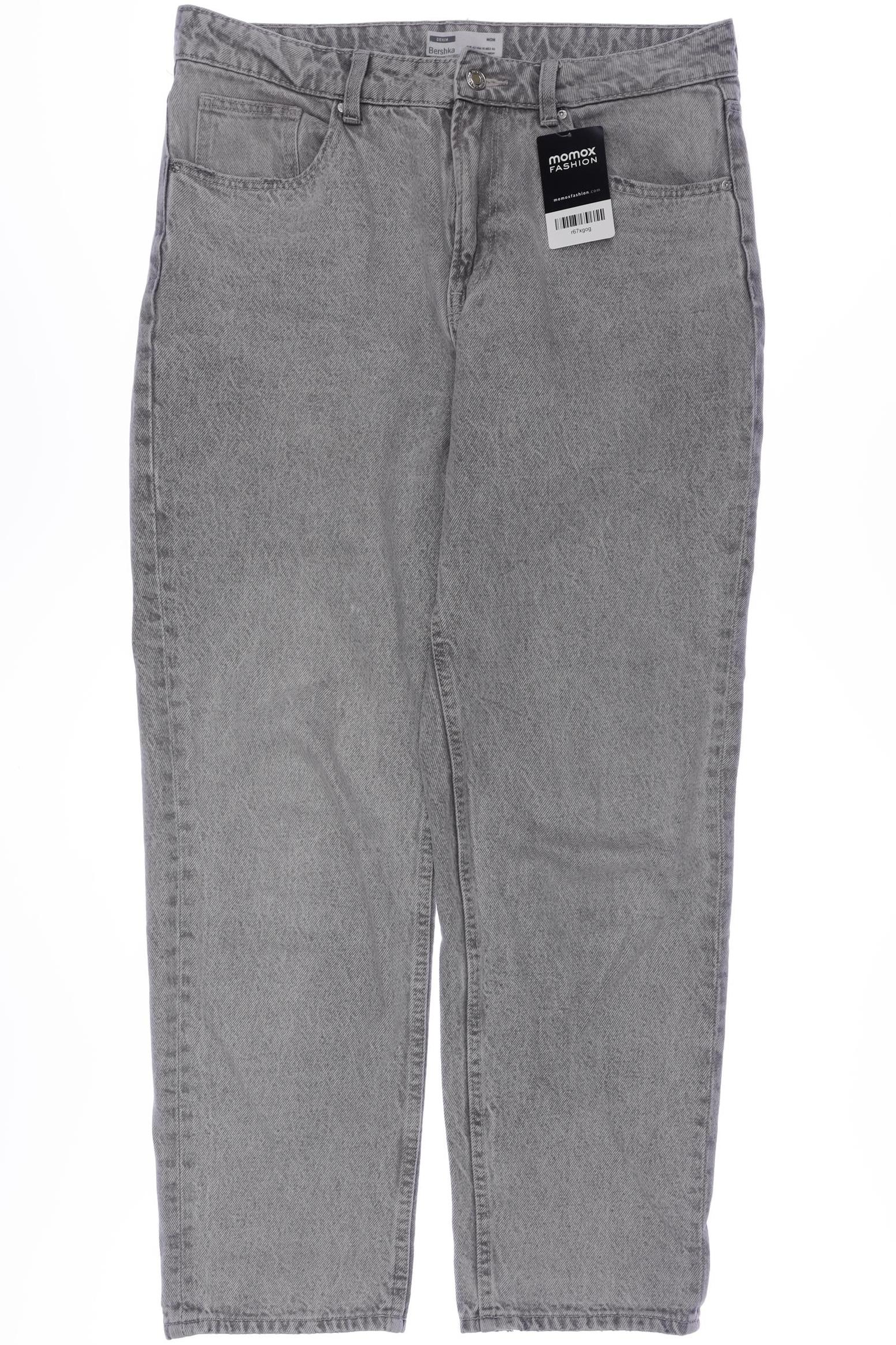 

bershka Damen Jeans, grau, Gr. 42