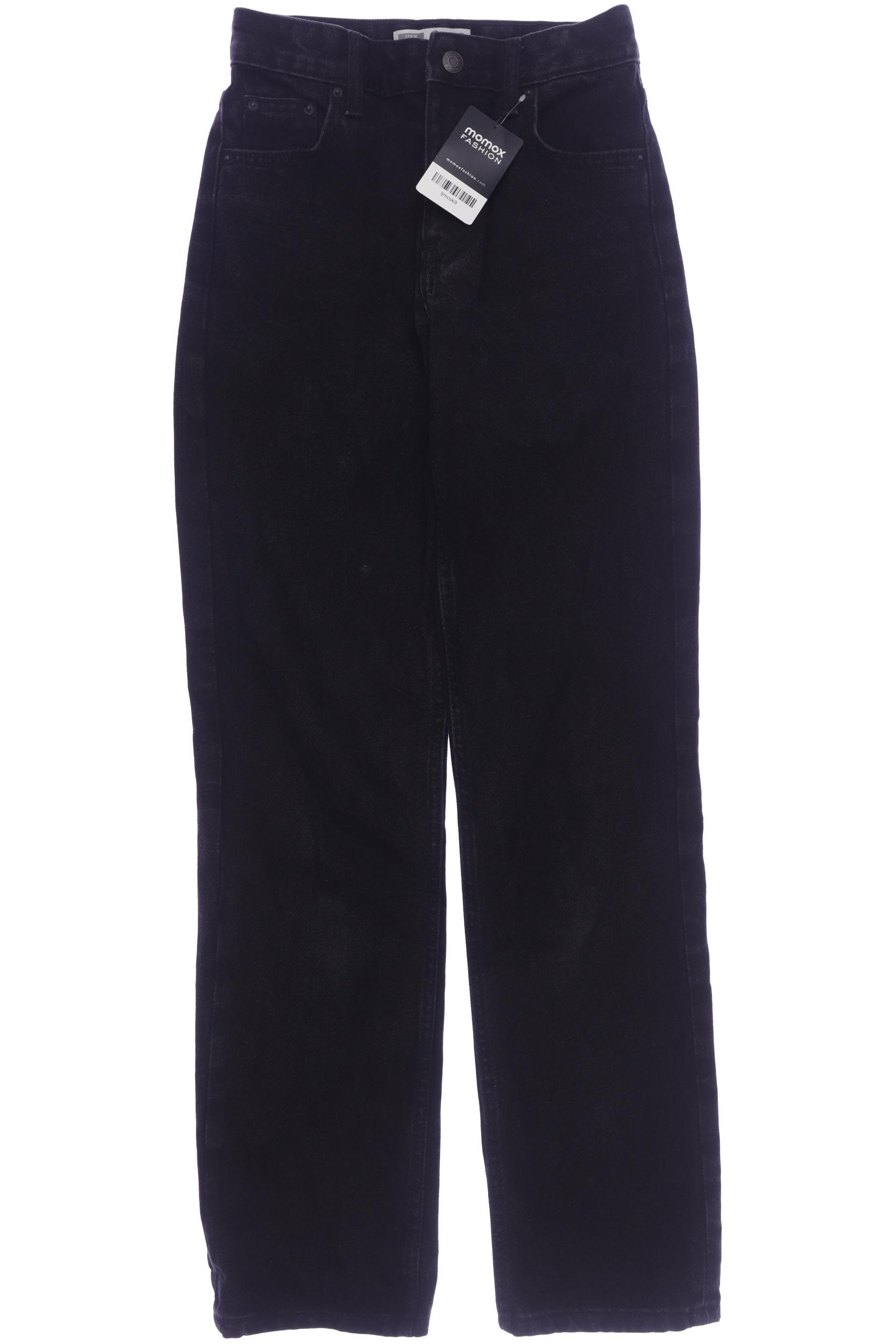 

bershka Damen Jeans, schwarz, Gr. 34