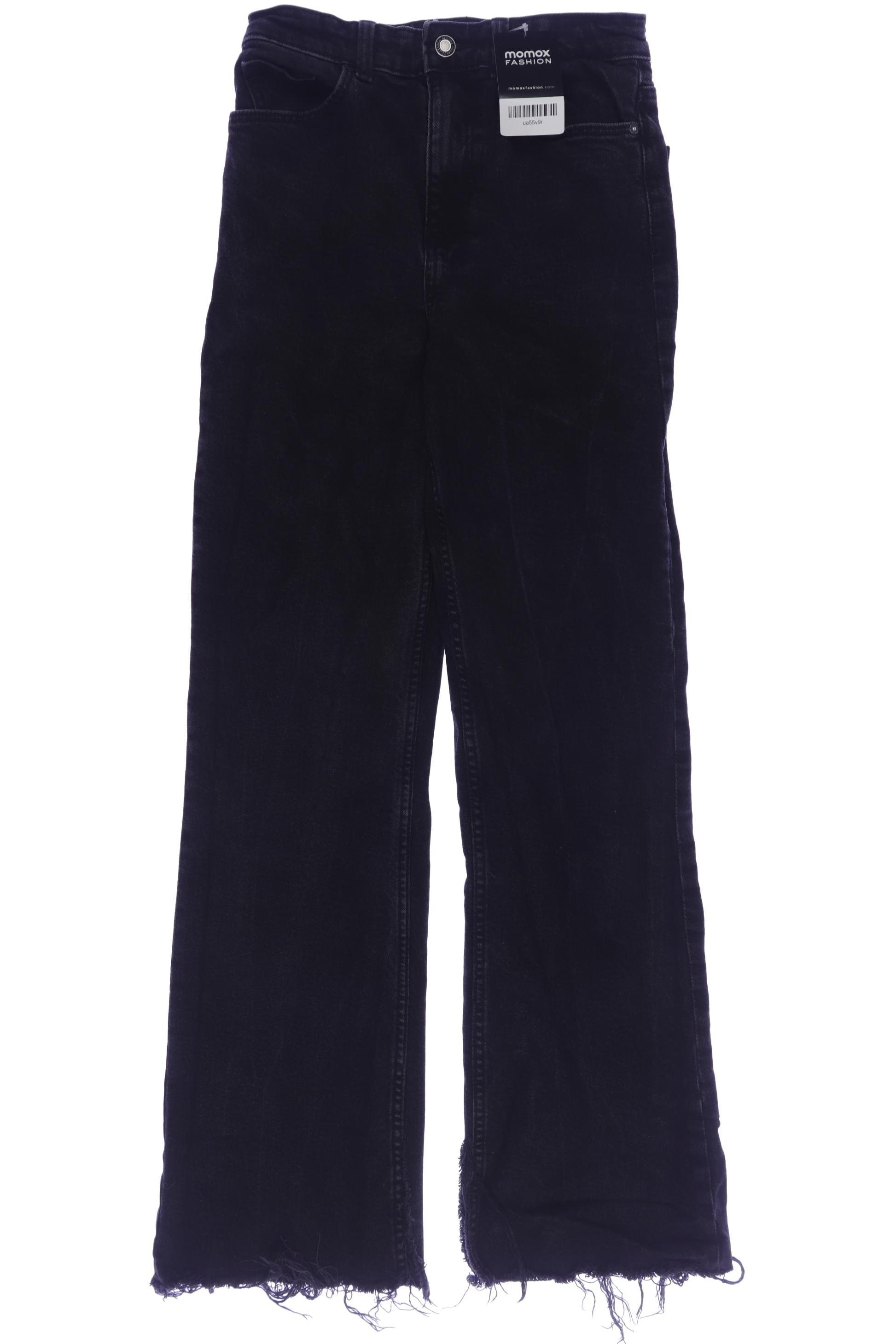 

bershka Damen Jeans, schwarz, Gr. 34