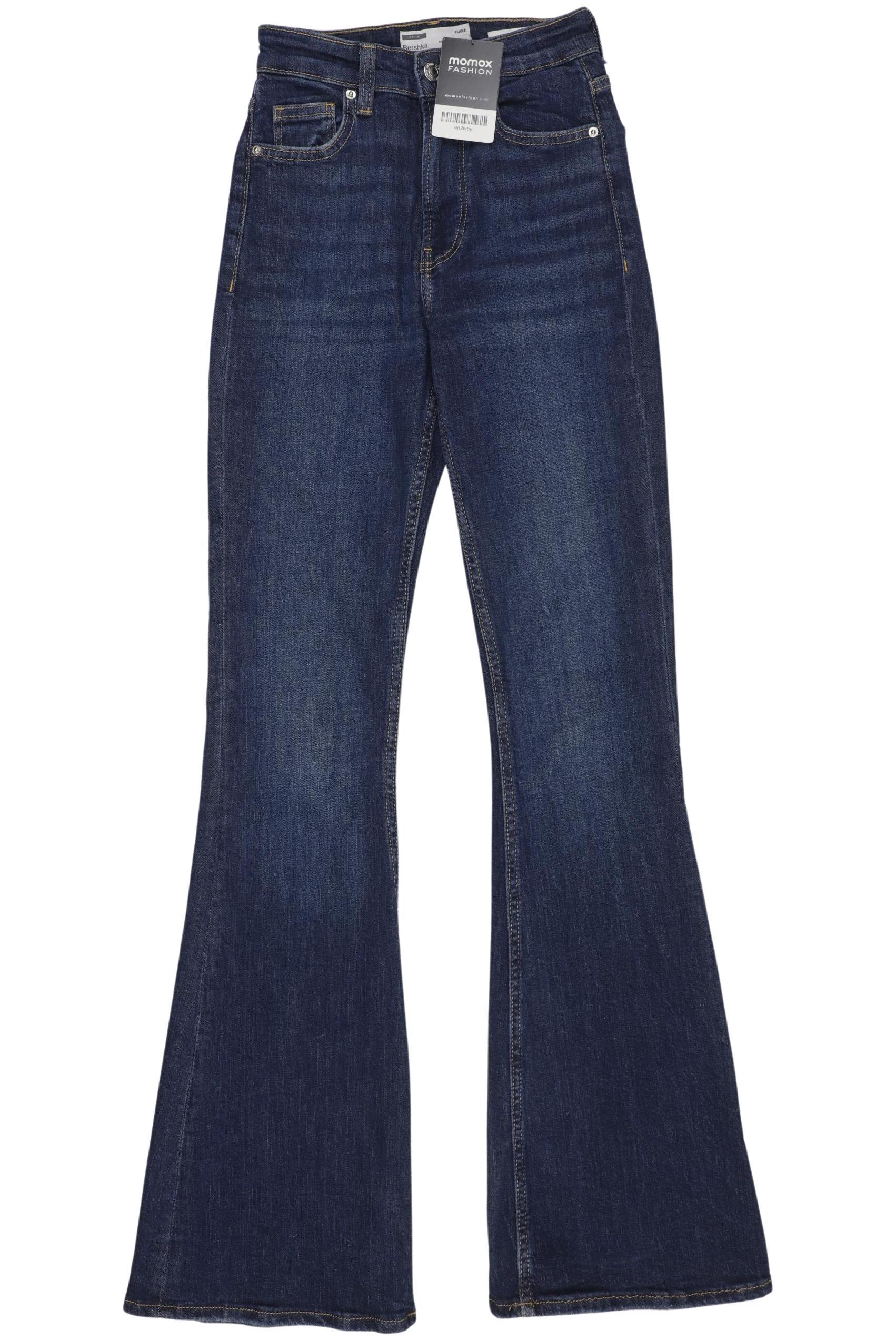 

bershka Damen Jeans, blau, Gr. 32
