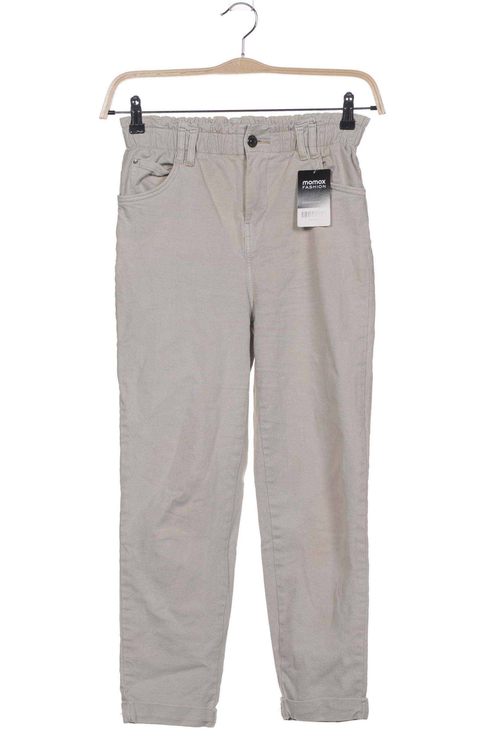 

bershka Damen Jeans, beige, Gr. 34