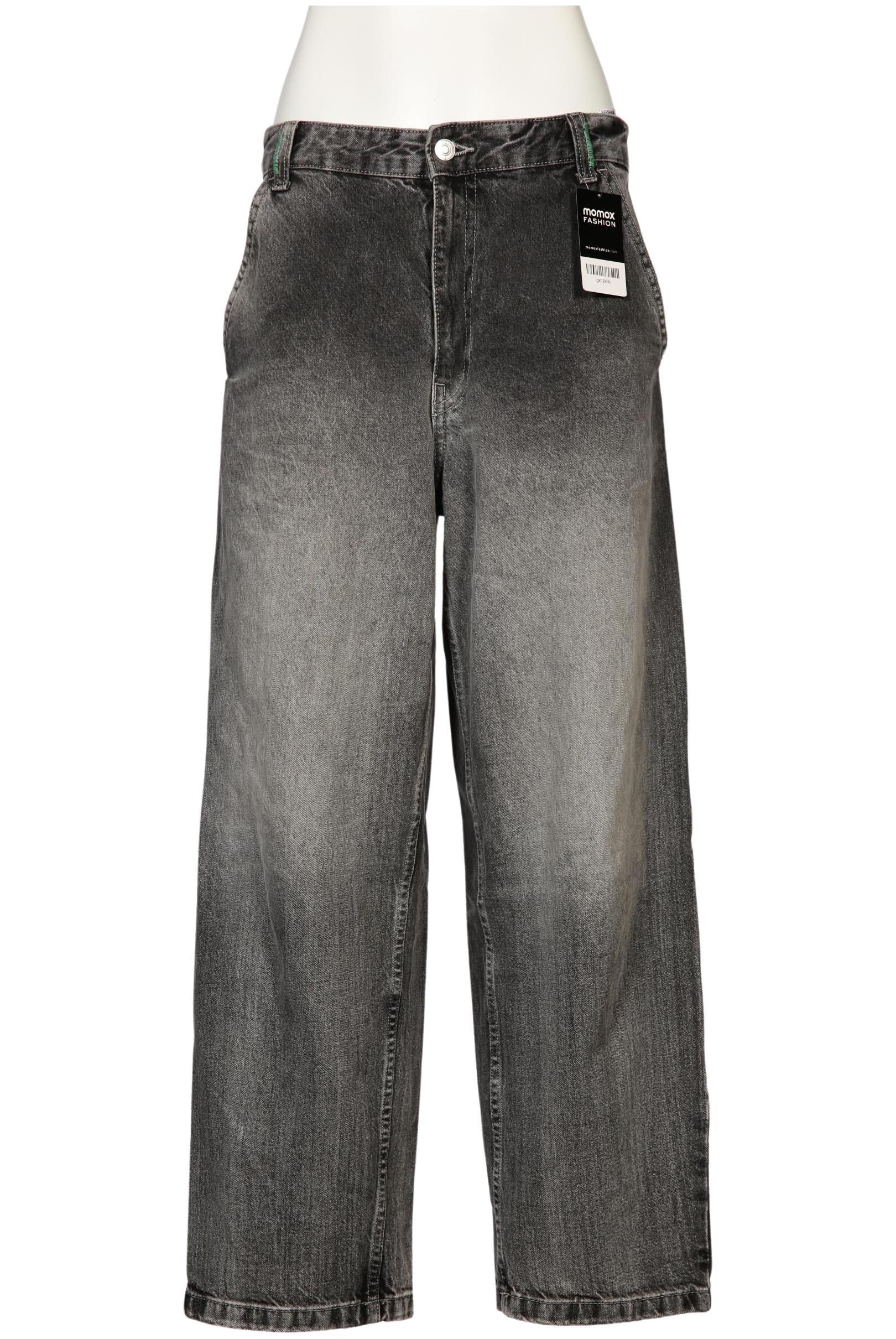 

bershka Damen Jeans, grau, Gr. 38