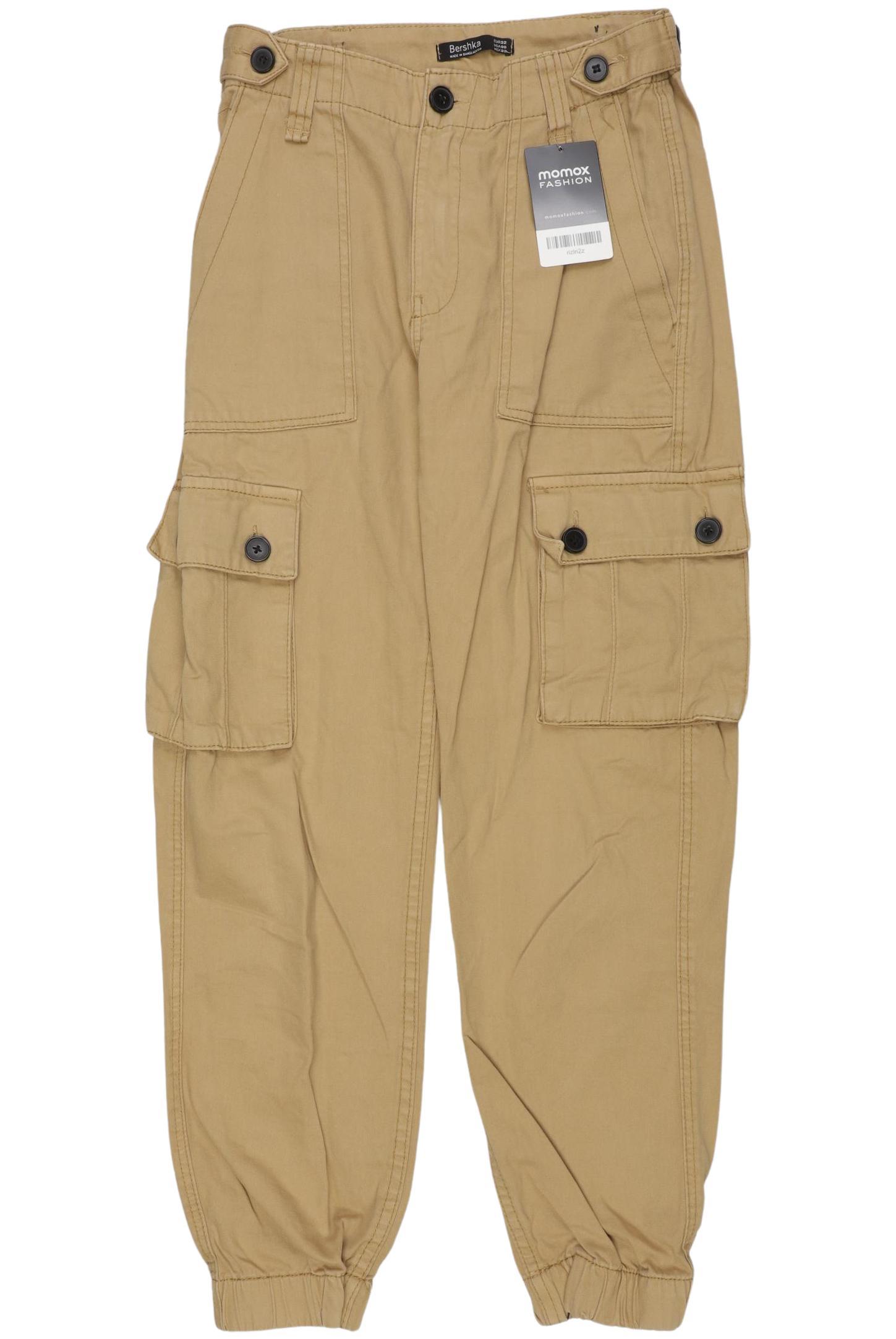 

bershka Damen Jeans, beige, Gr. 32