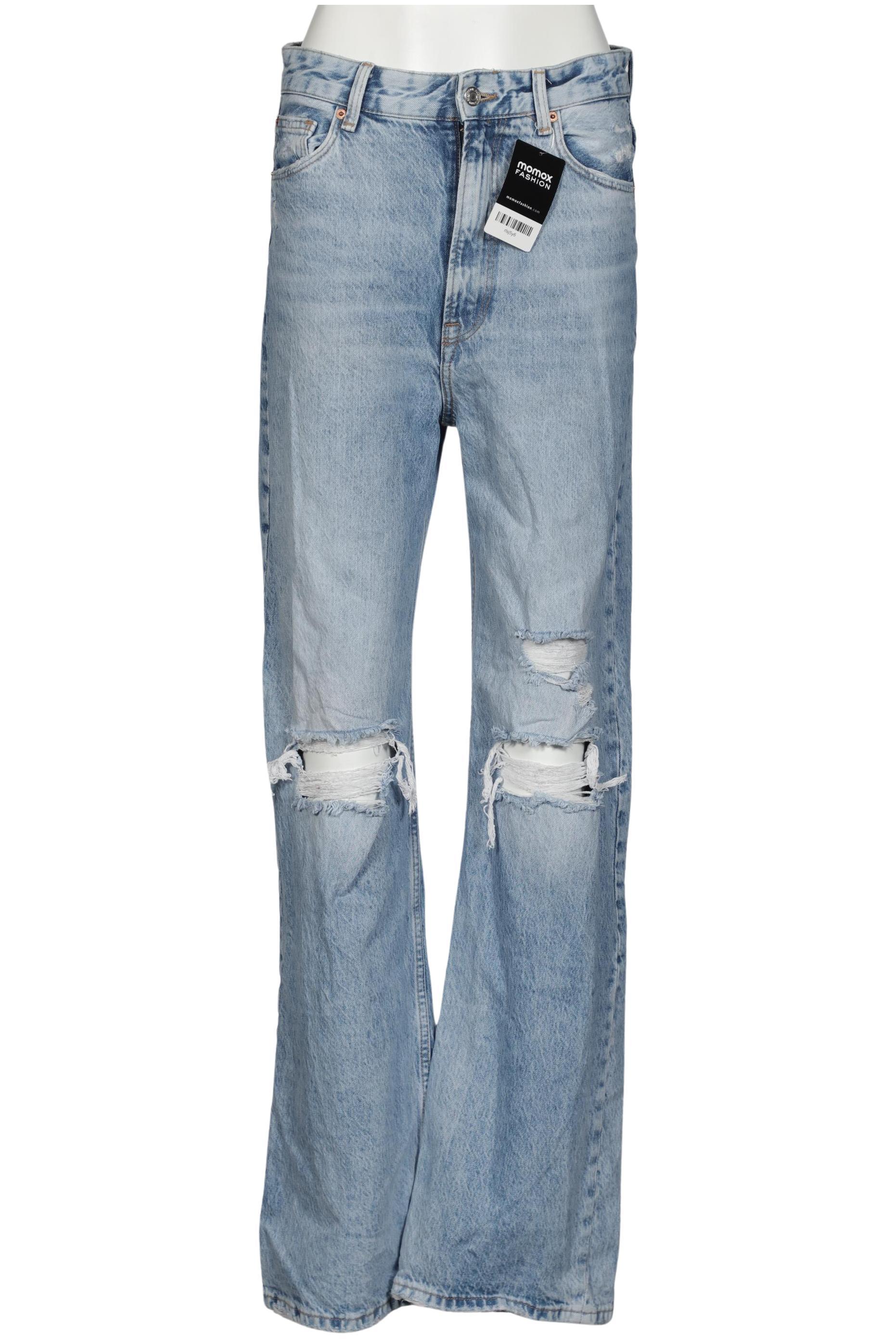 

bershka Damen Jeans, hellblau, Gr. 38