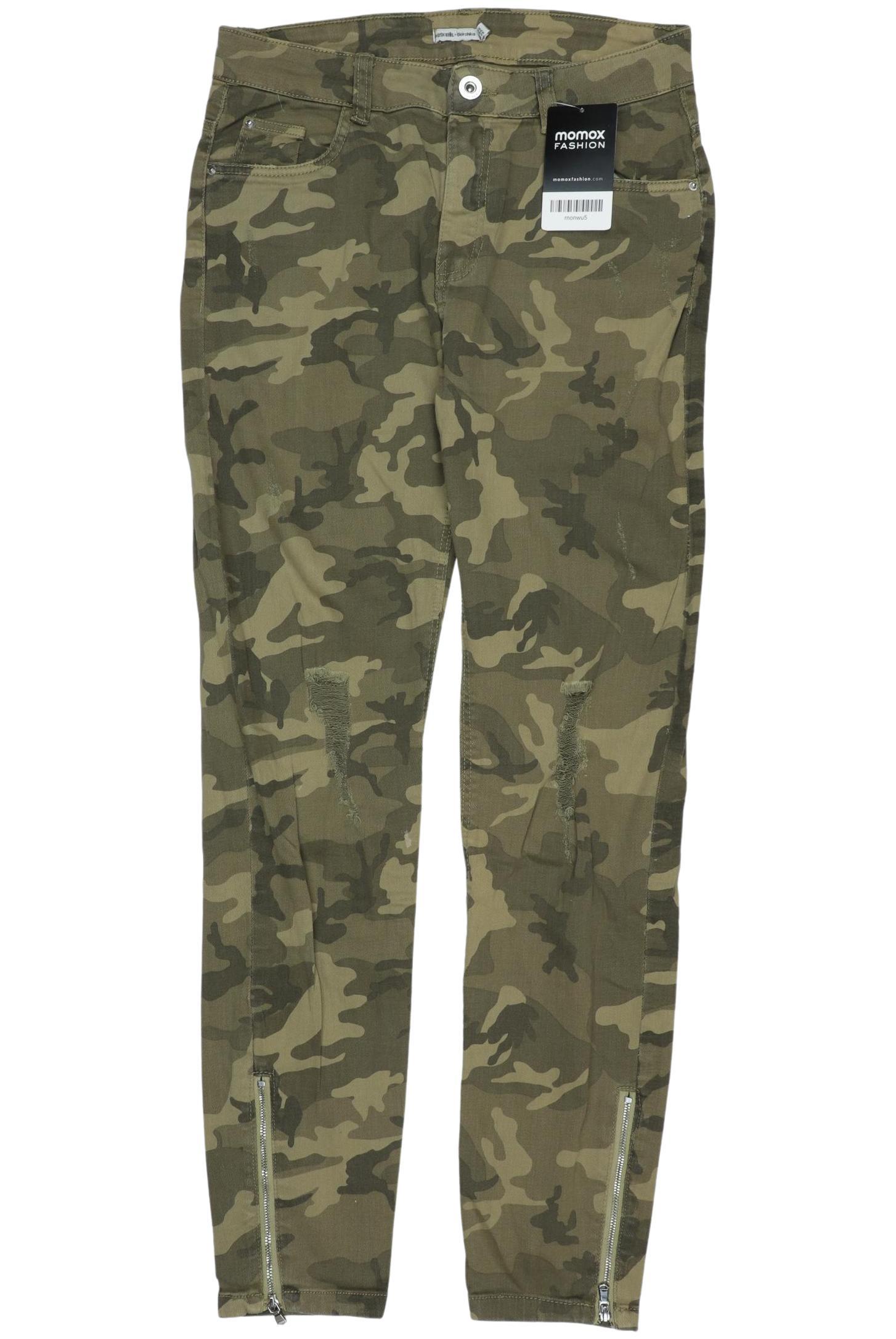 

bershka Damen Jeans, grün, Gr. 36