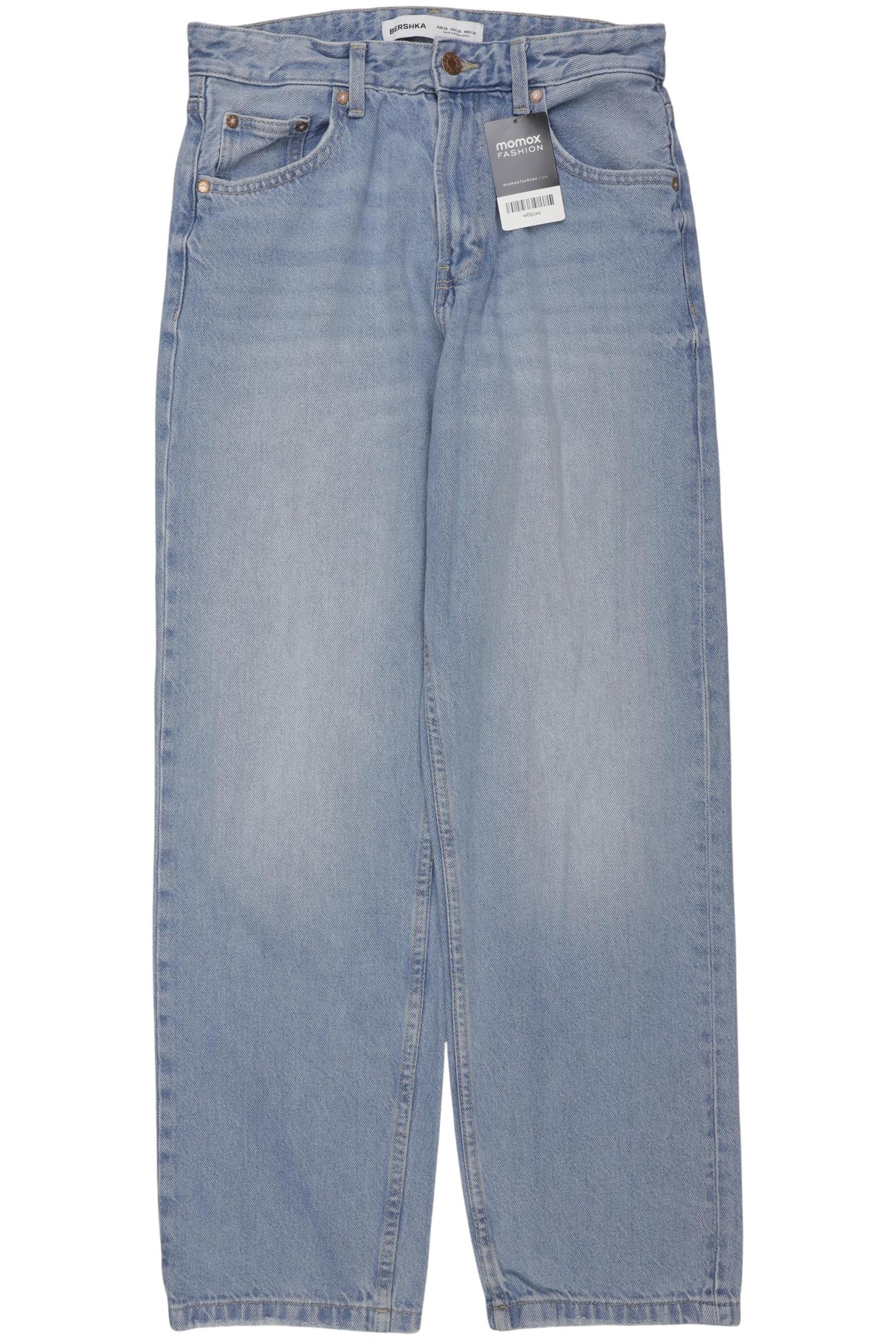 

bershka Damen Jeans, hellblau, Gr. 36