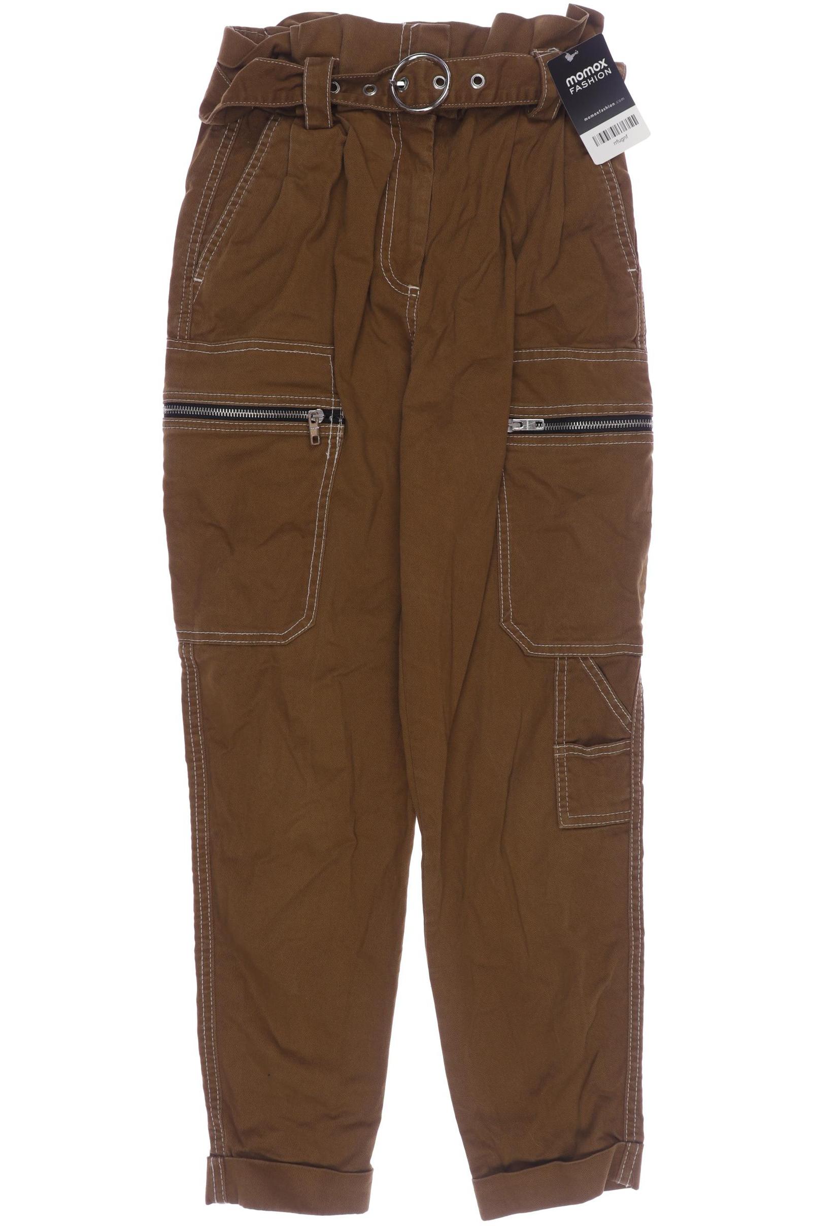 

bershka Damen Jeans, braun, Gr. 34