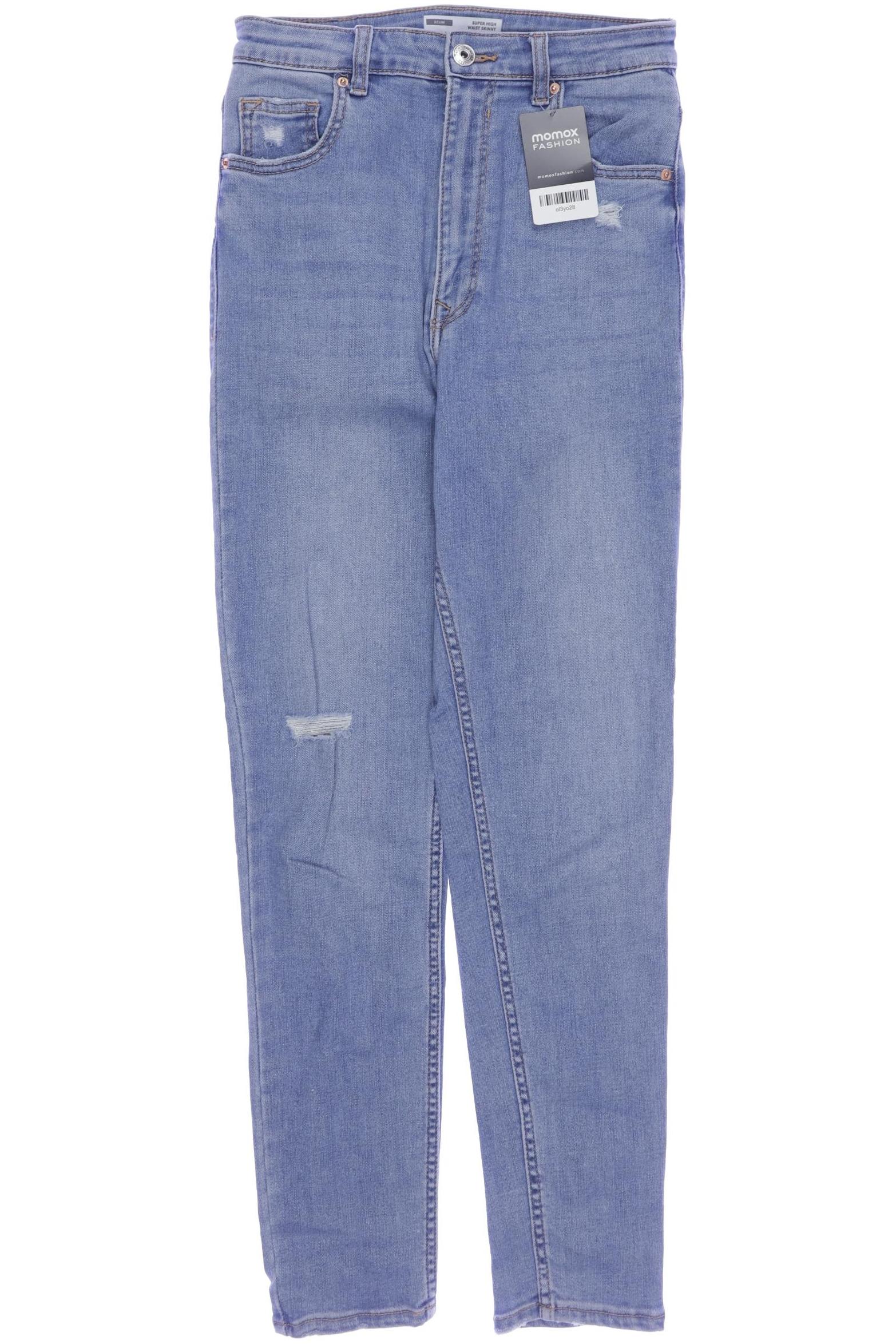 

bershka Damen Jeans, blau, Gr. 38