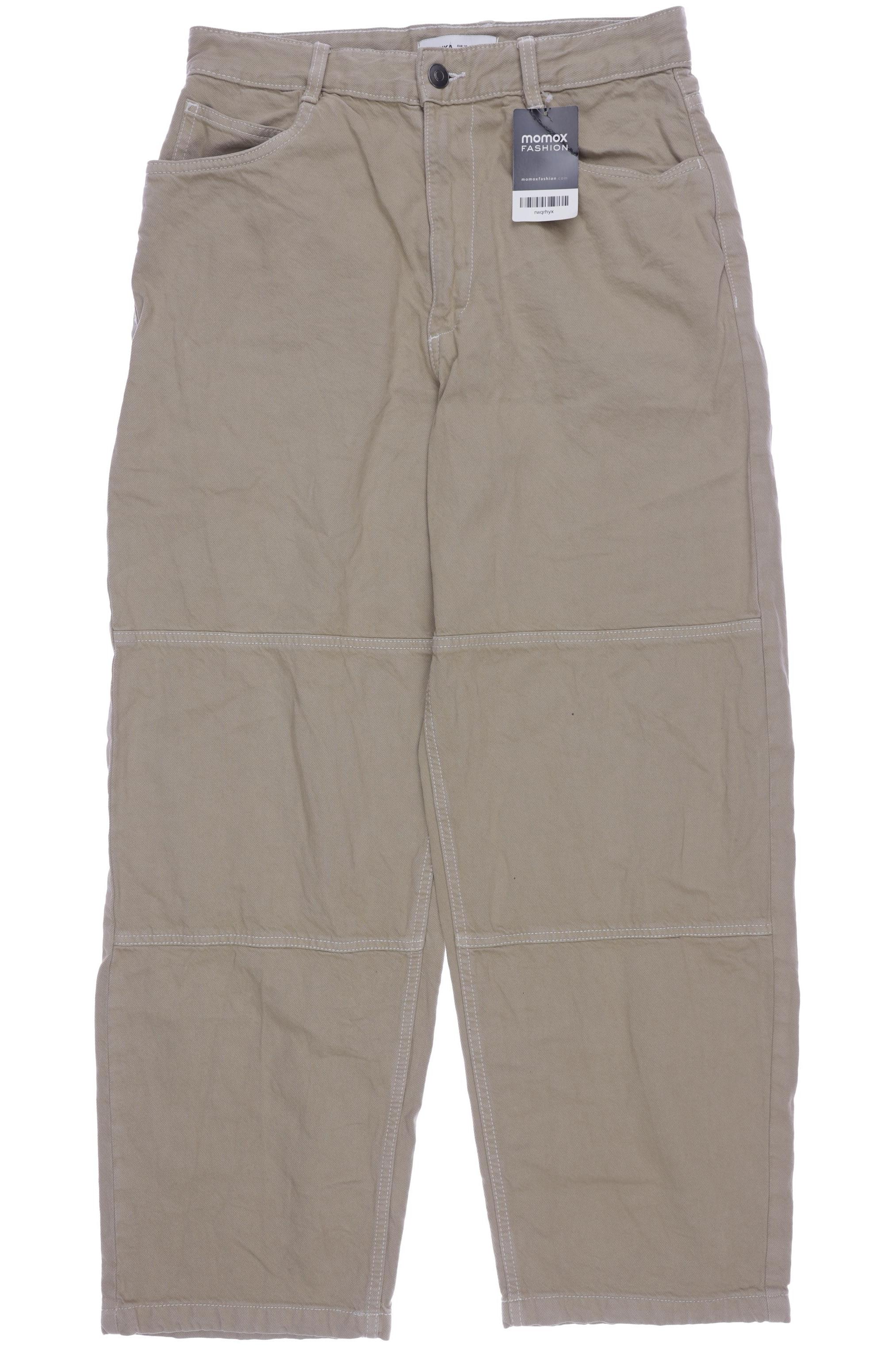 

bershka Damen Jeans, beige, Gr. 36