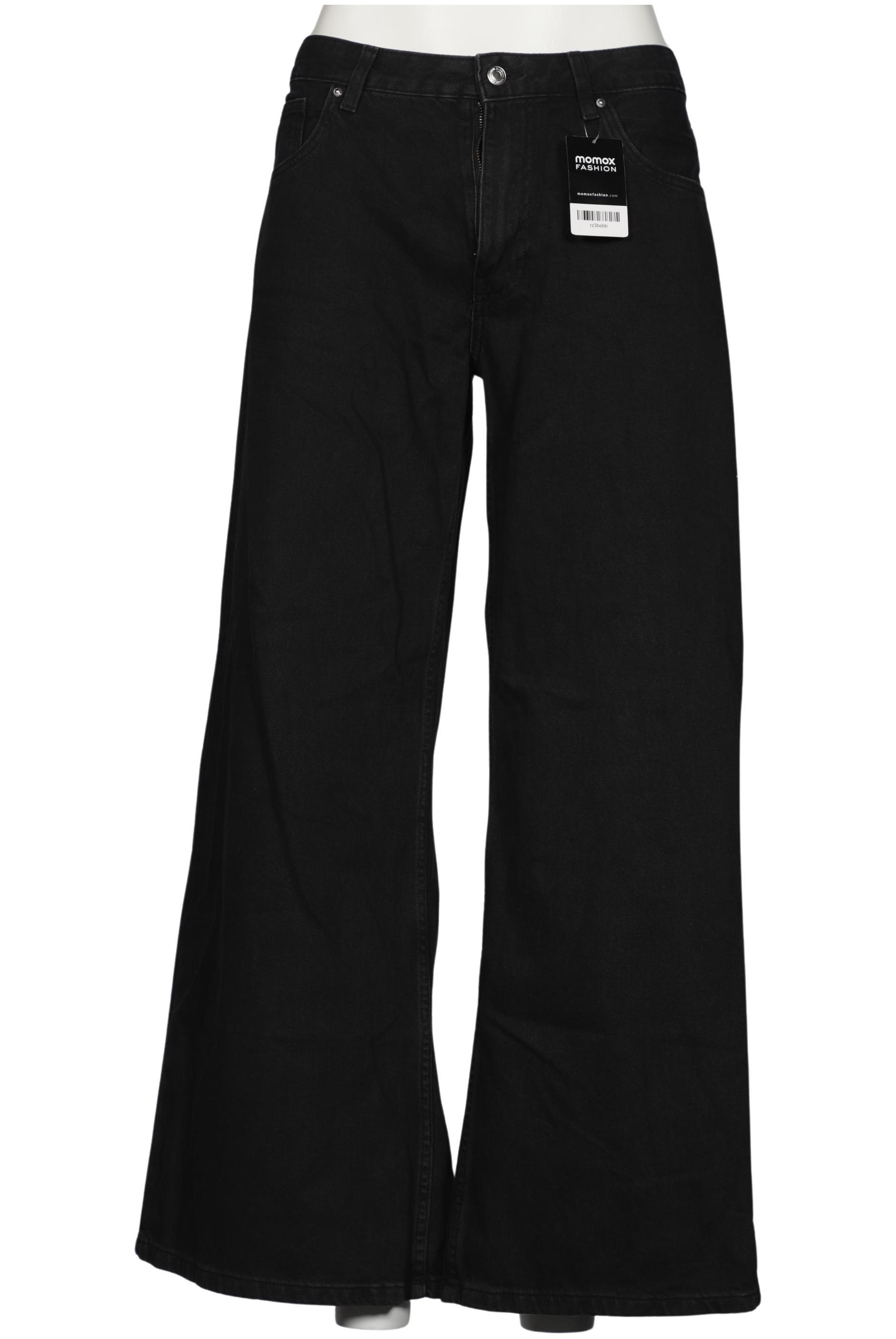 

bershka Damen Jeans, schwarz, Gr. 44