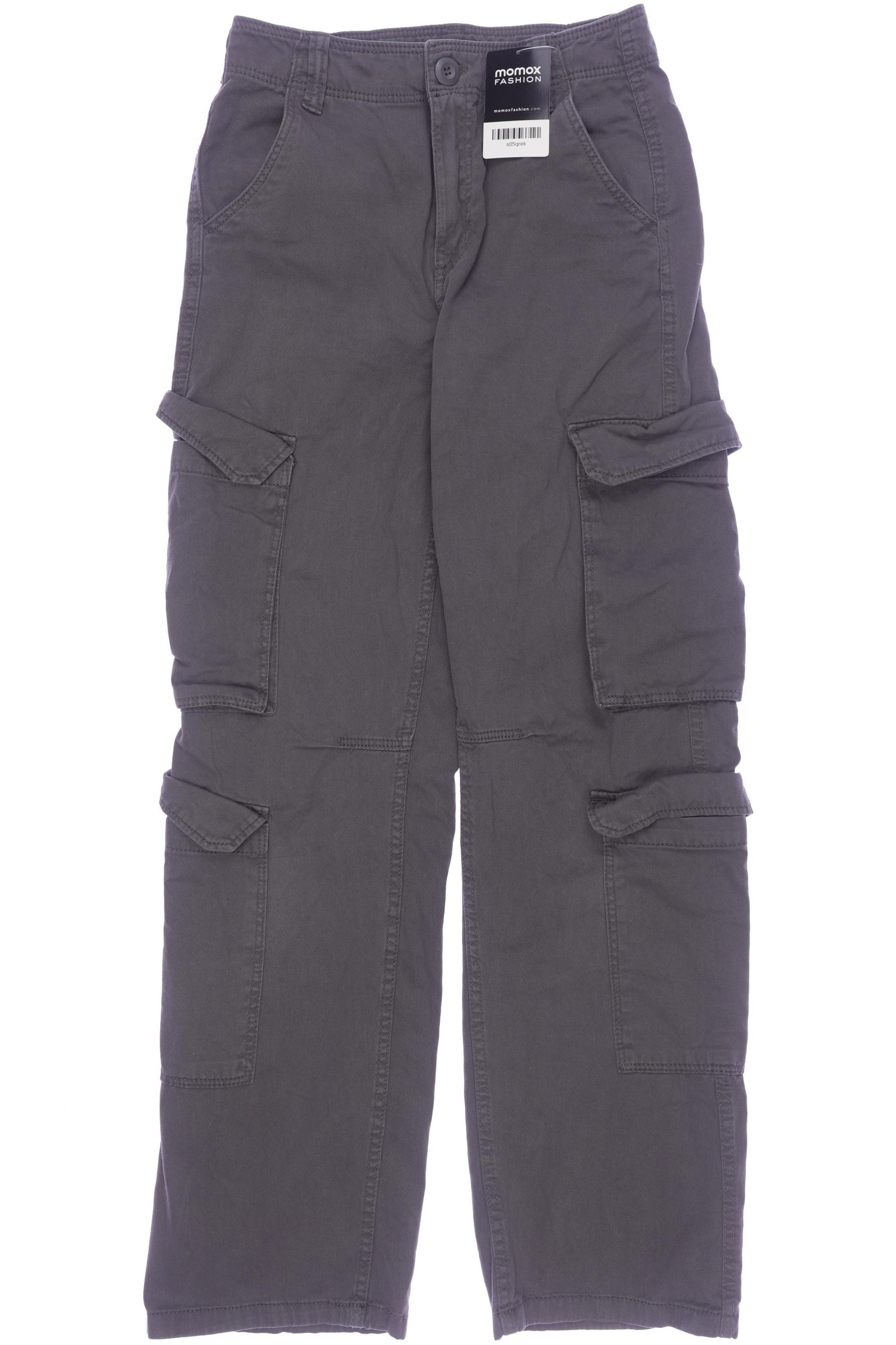 

bershka Damen Jeans, grau, Gr. 34