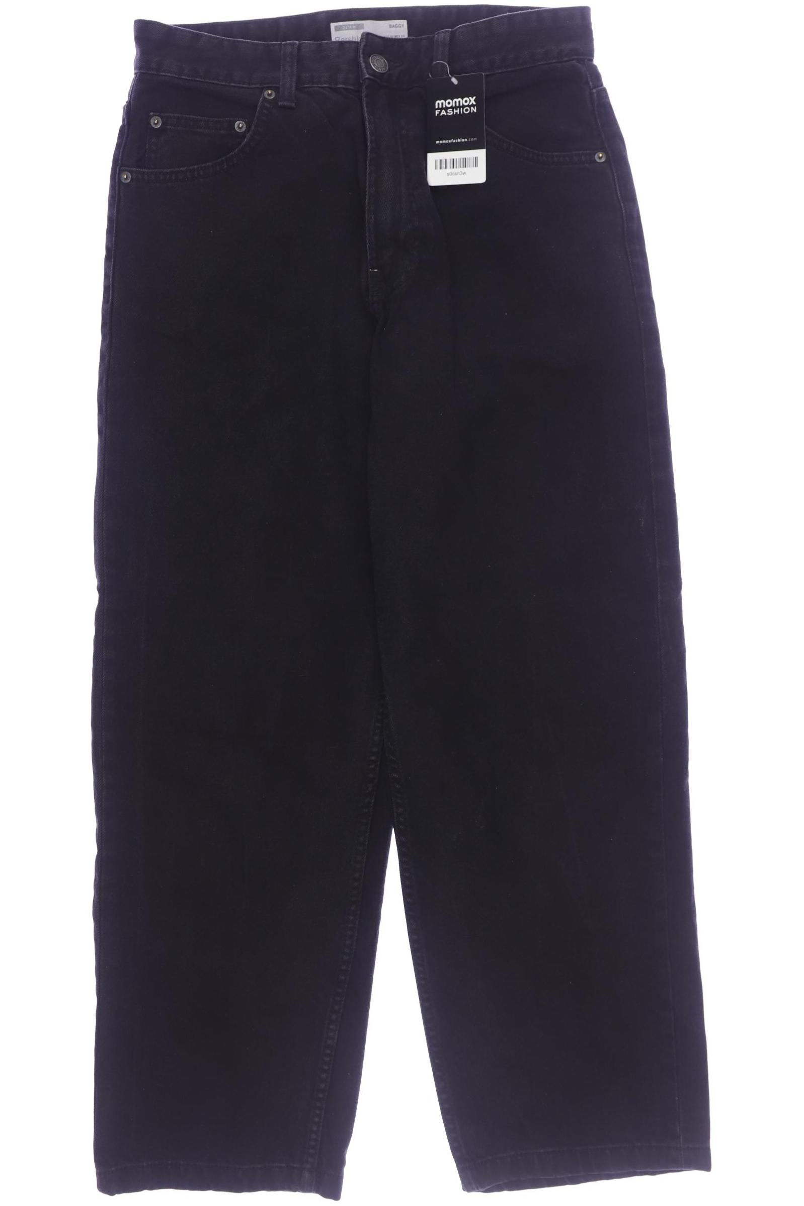

bershka Damen Jeans, schwarz, Gr. 38