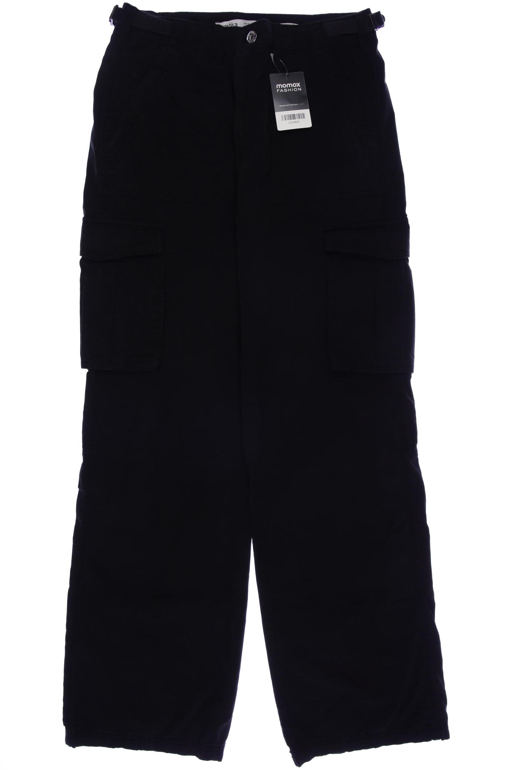 

bershka Damen Jeans, schwarz, Gr. 40