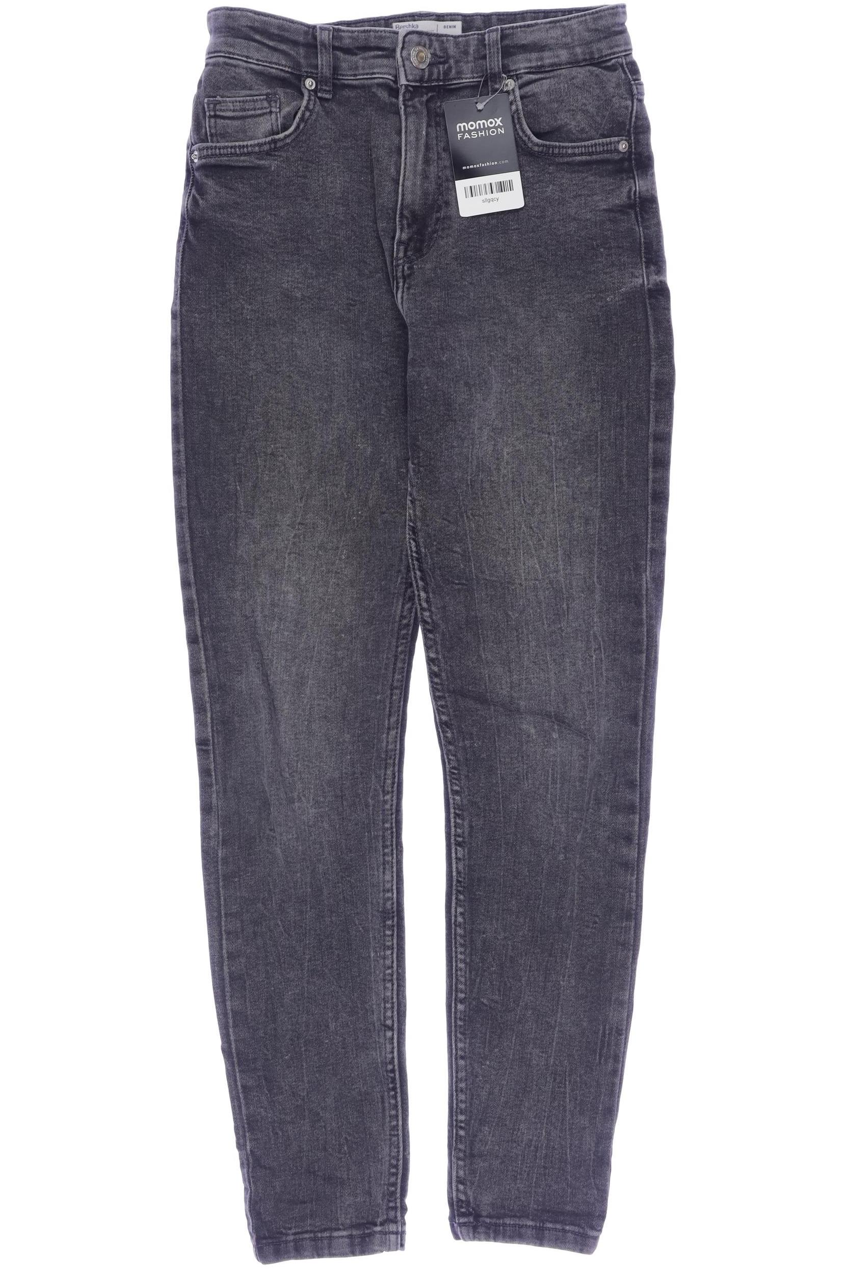 

bershka Damen Jeans, grau, Gr. 34