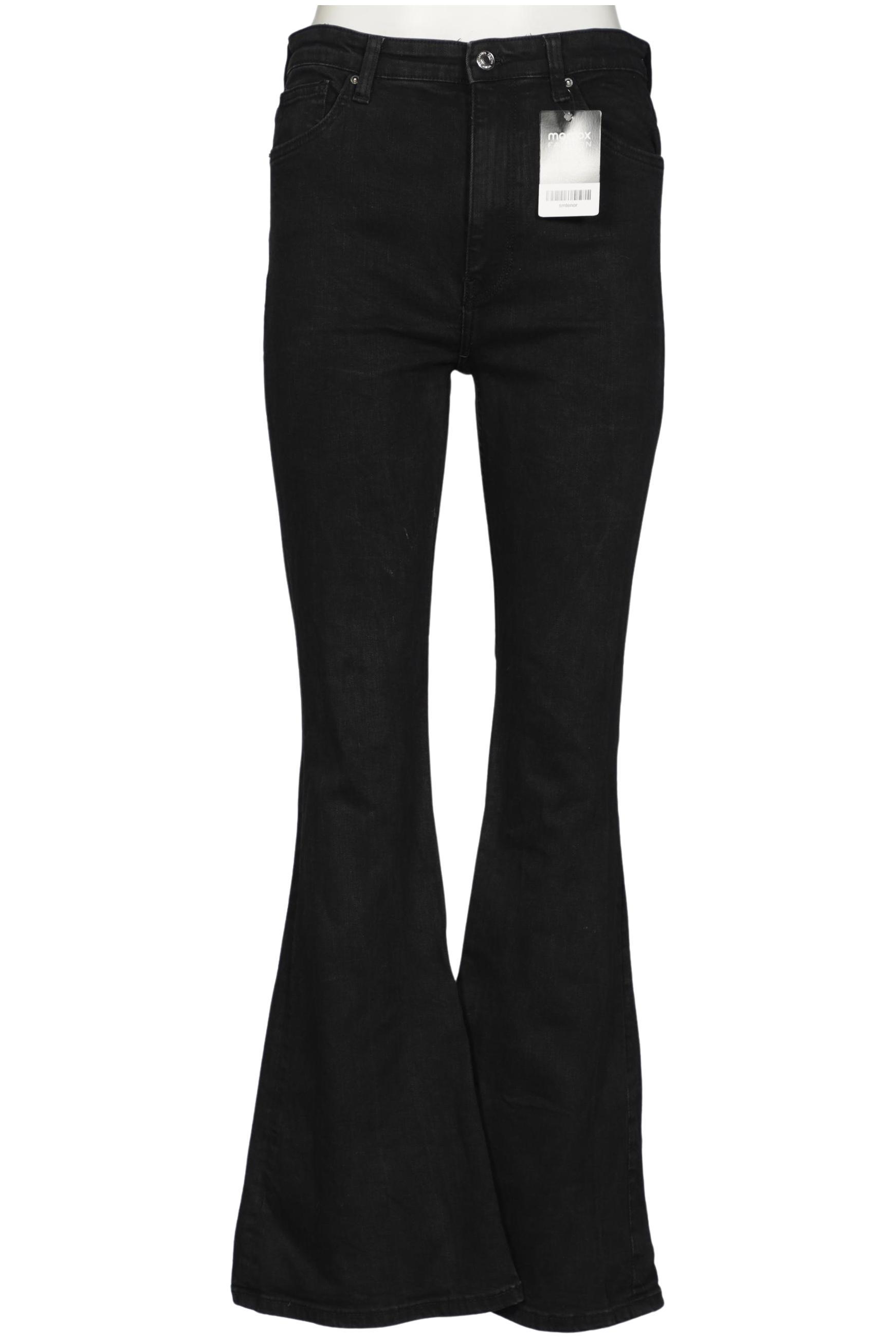 

bershka Damen Jeans, schwarz, Gr. 40