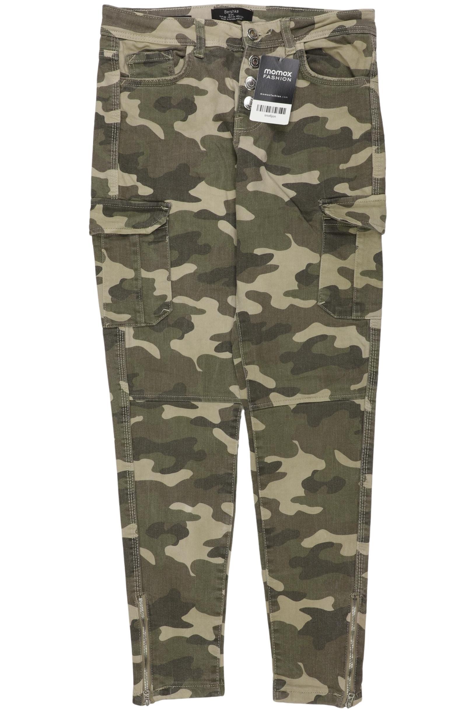 

bershka Damen Jeans, grün, Gr. 36