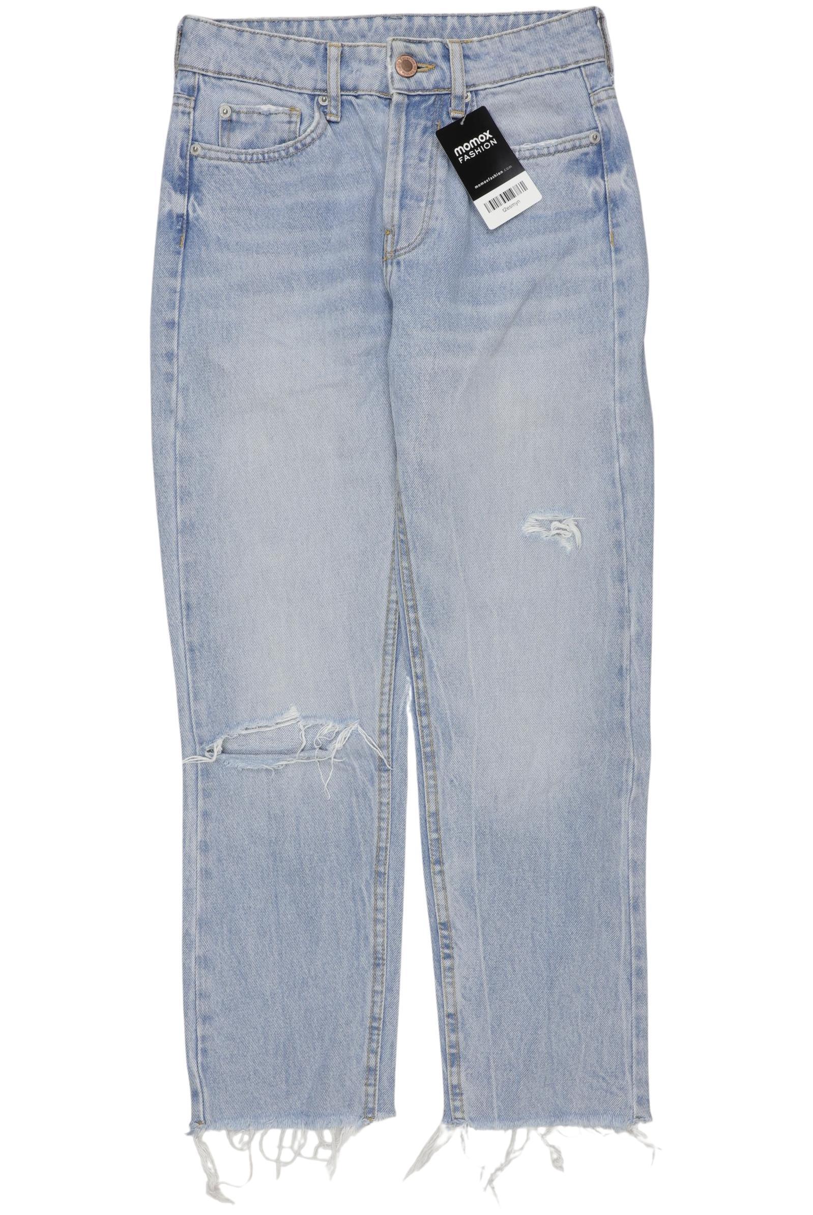 

bershka Damen Jeans, hellblau, Gr. 0