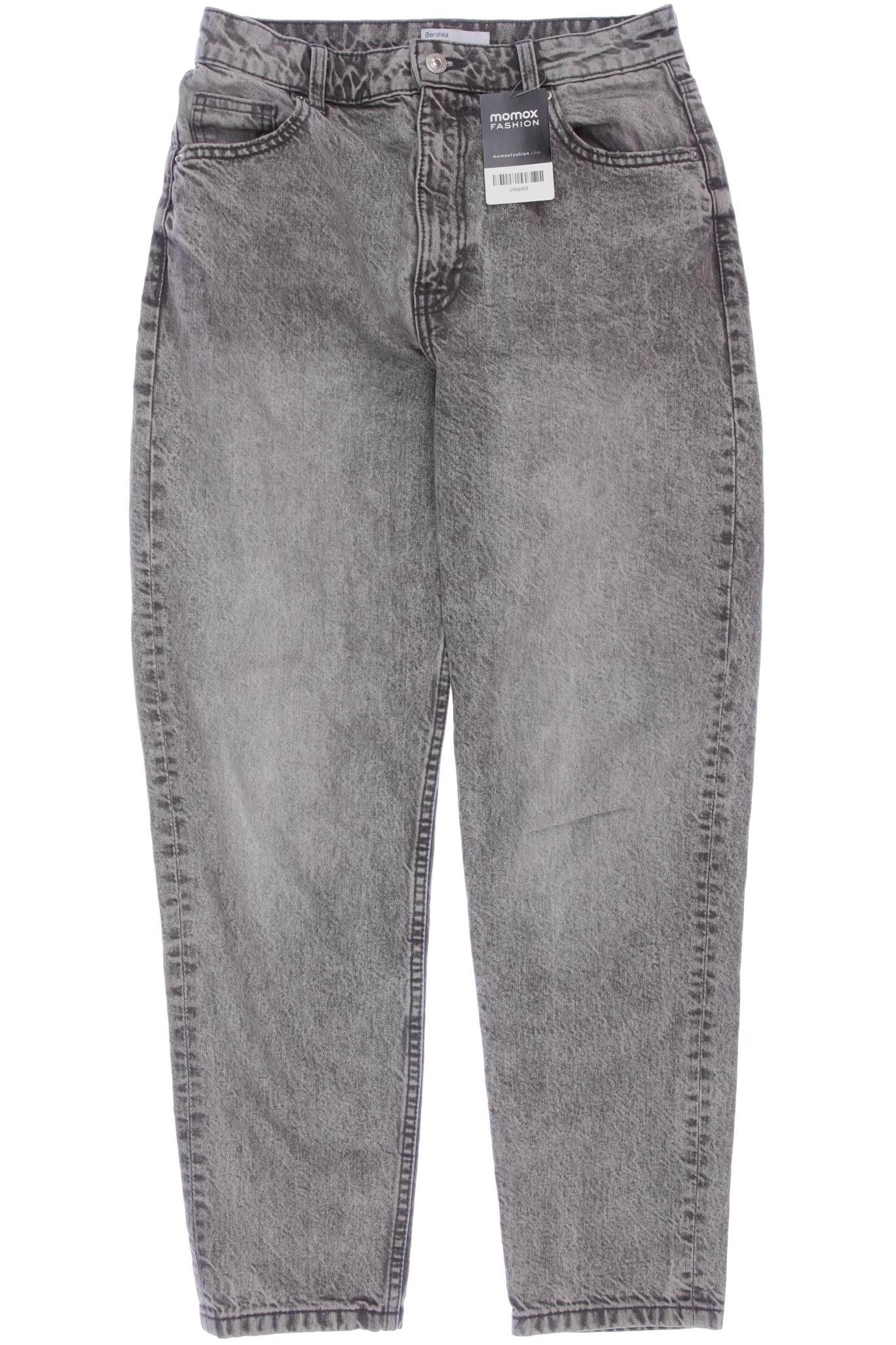 

bershka Damen Jeans, grau, Gr. 38