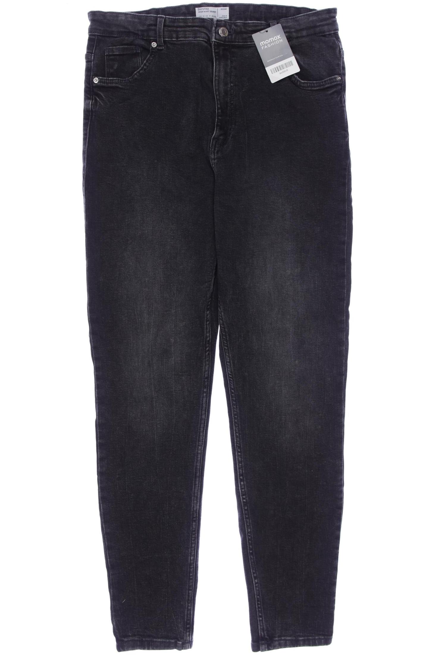 

bershka Damen Jeans, grau, Gr. 42