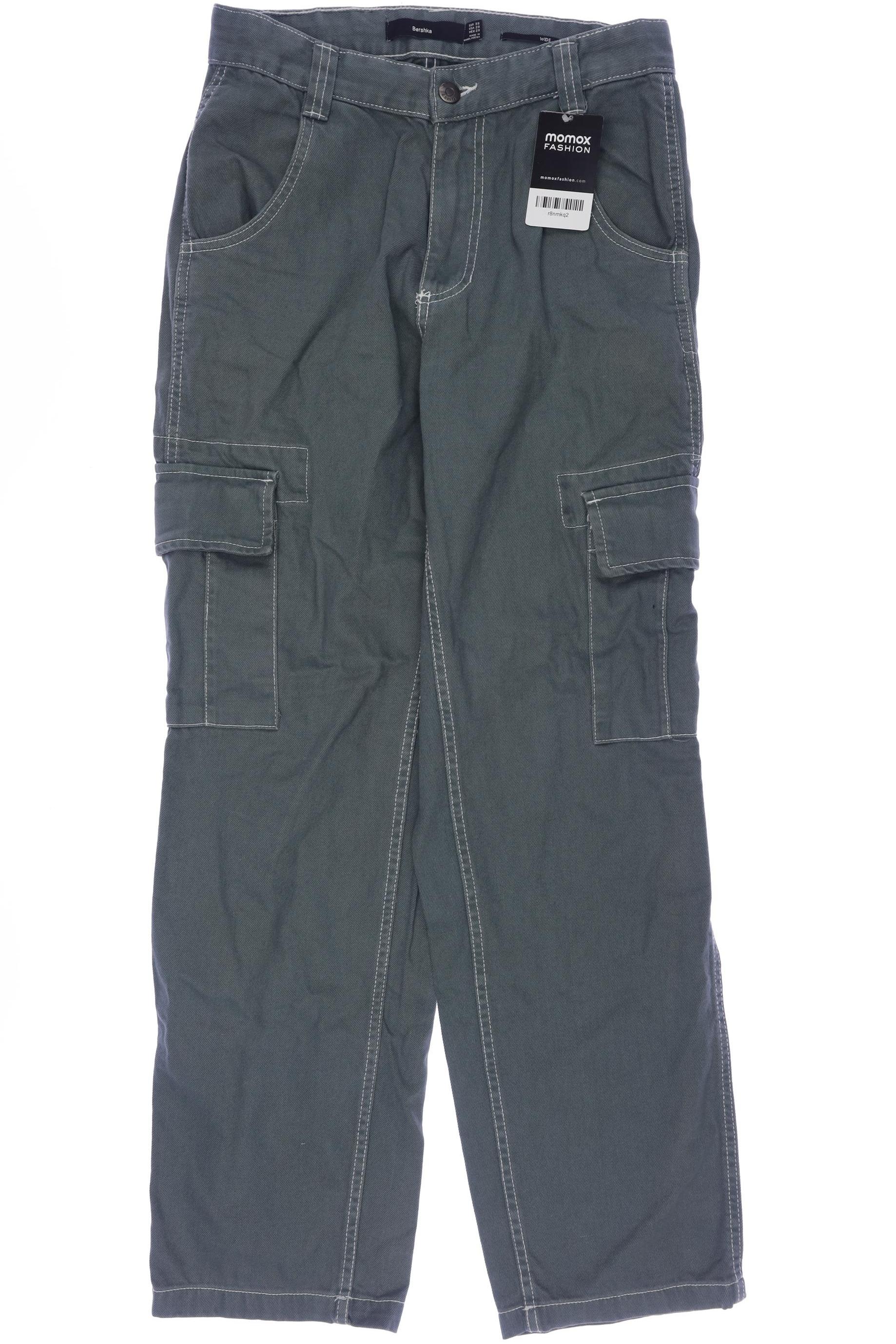 

bershka Damen Jeans, grün, Gr. 36