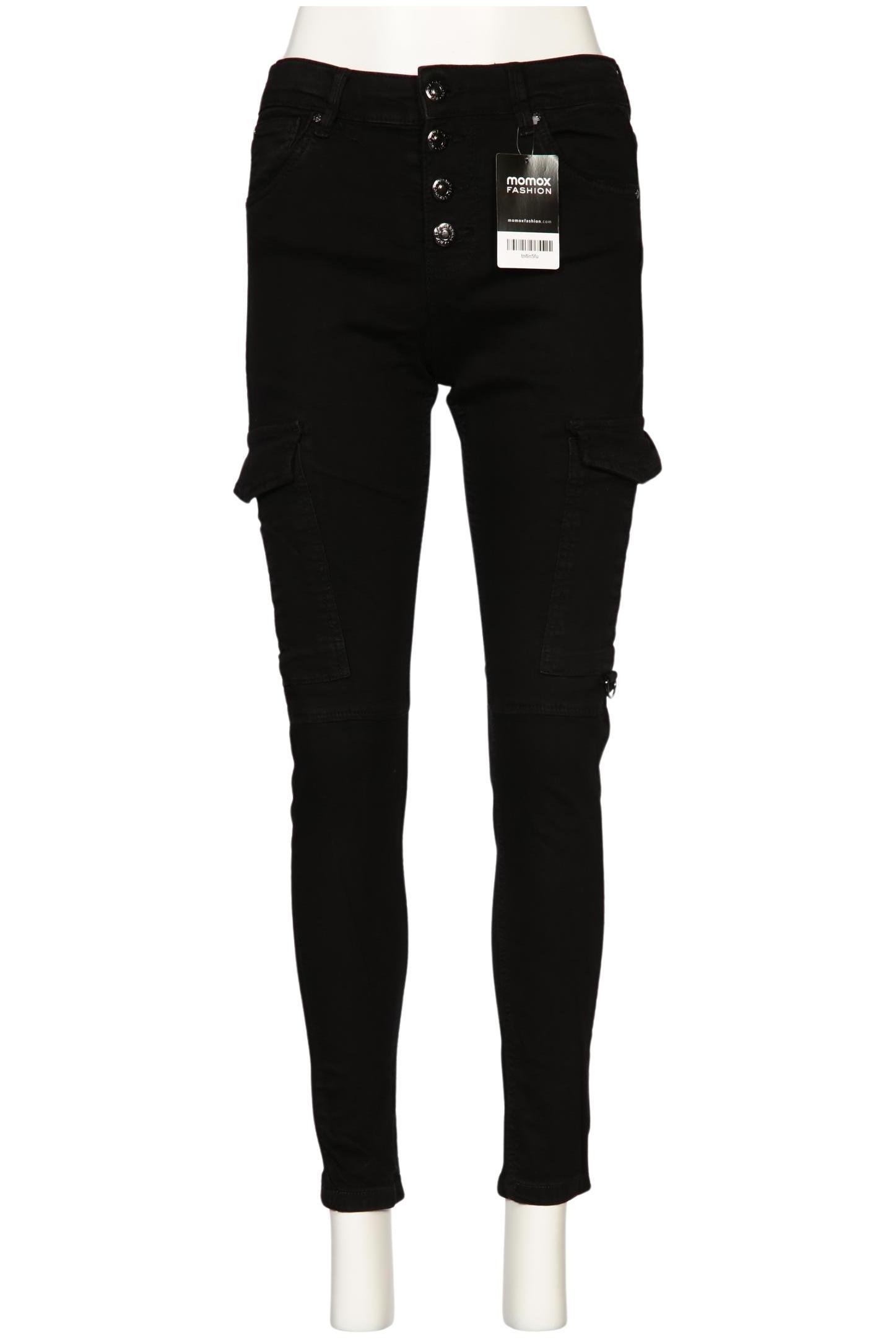 

bershka Damen Jeans, schwarz, Gr. 38