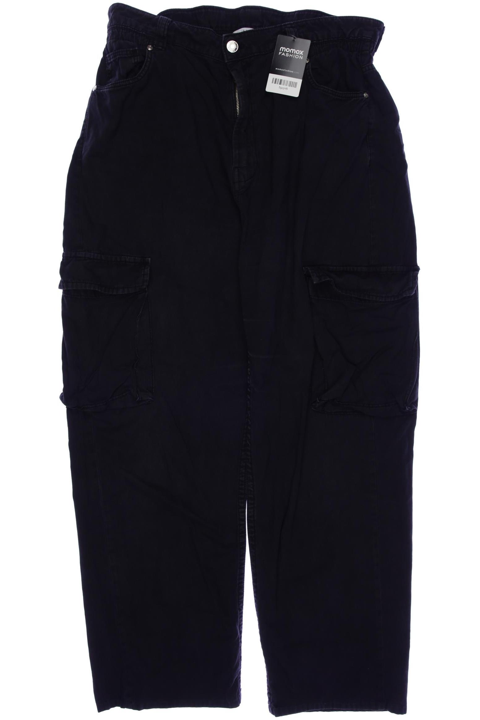 

bershka Damen Jeans, schwarz, Gr. 44