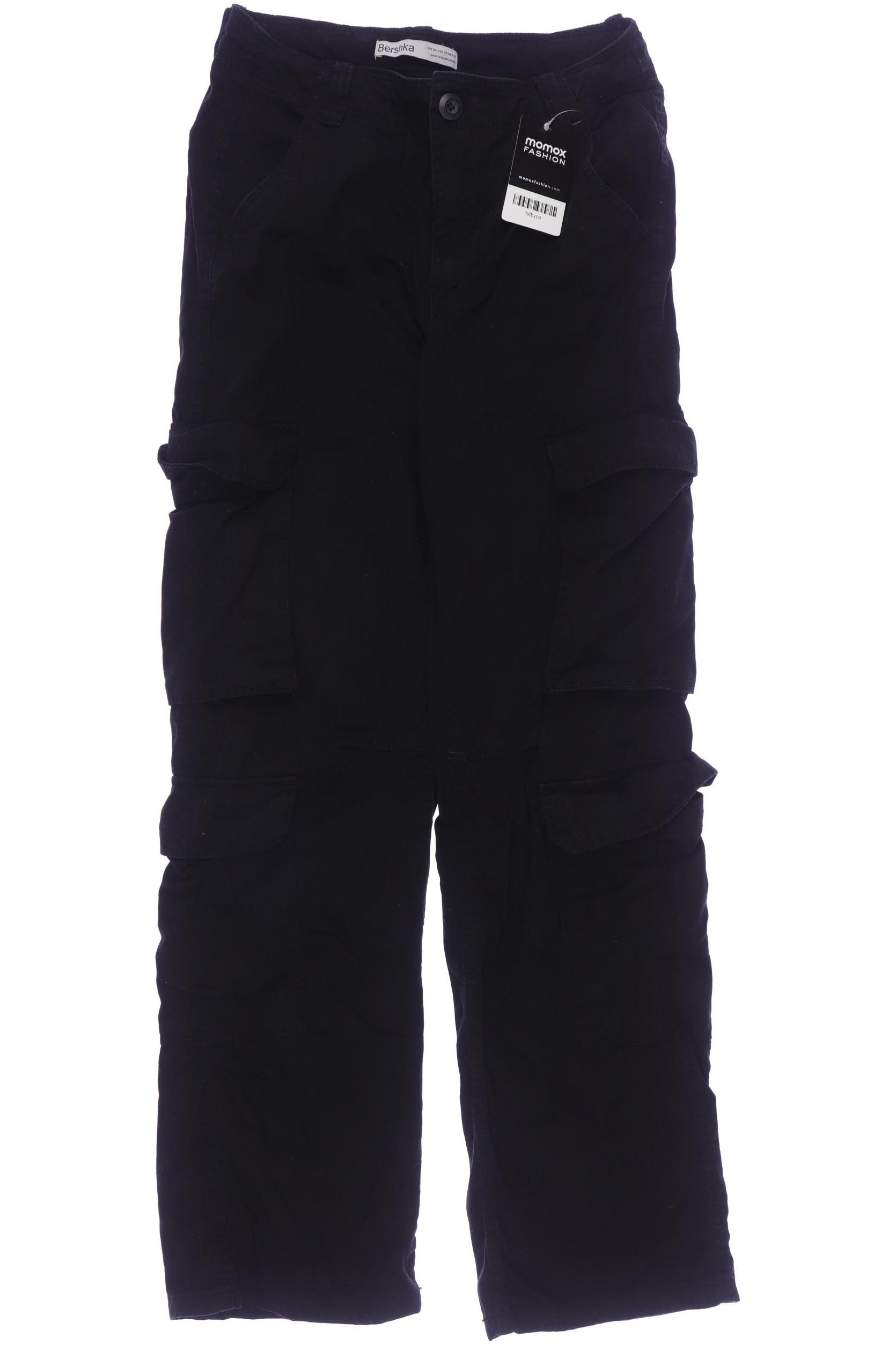 

bershka Damen Jeans, schwarz, Gr. 36