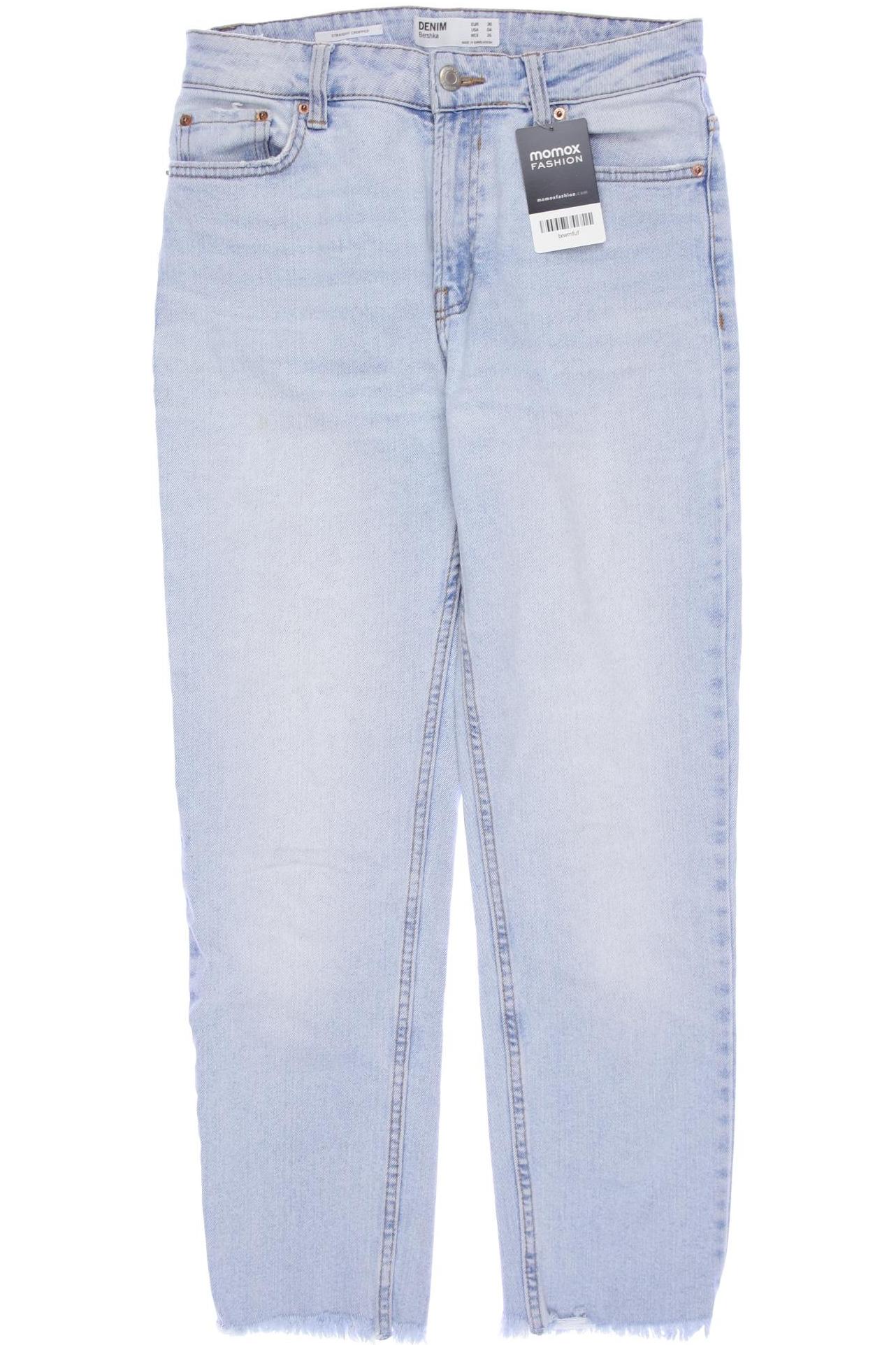 

bershka Damen Jeans, hellblau, Gr. 36