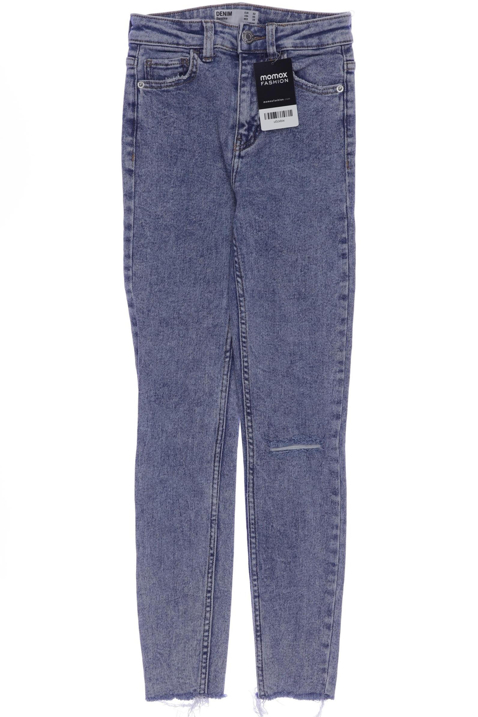 

bershka Damen Jeans, blau, Gr. 32