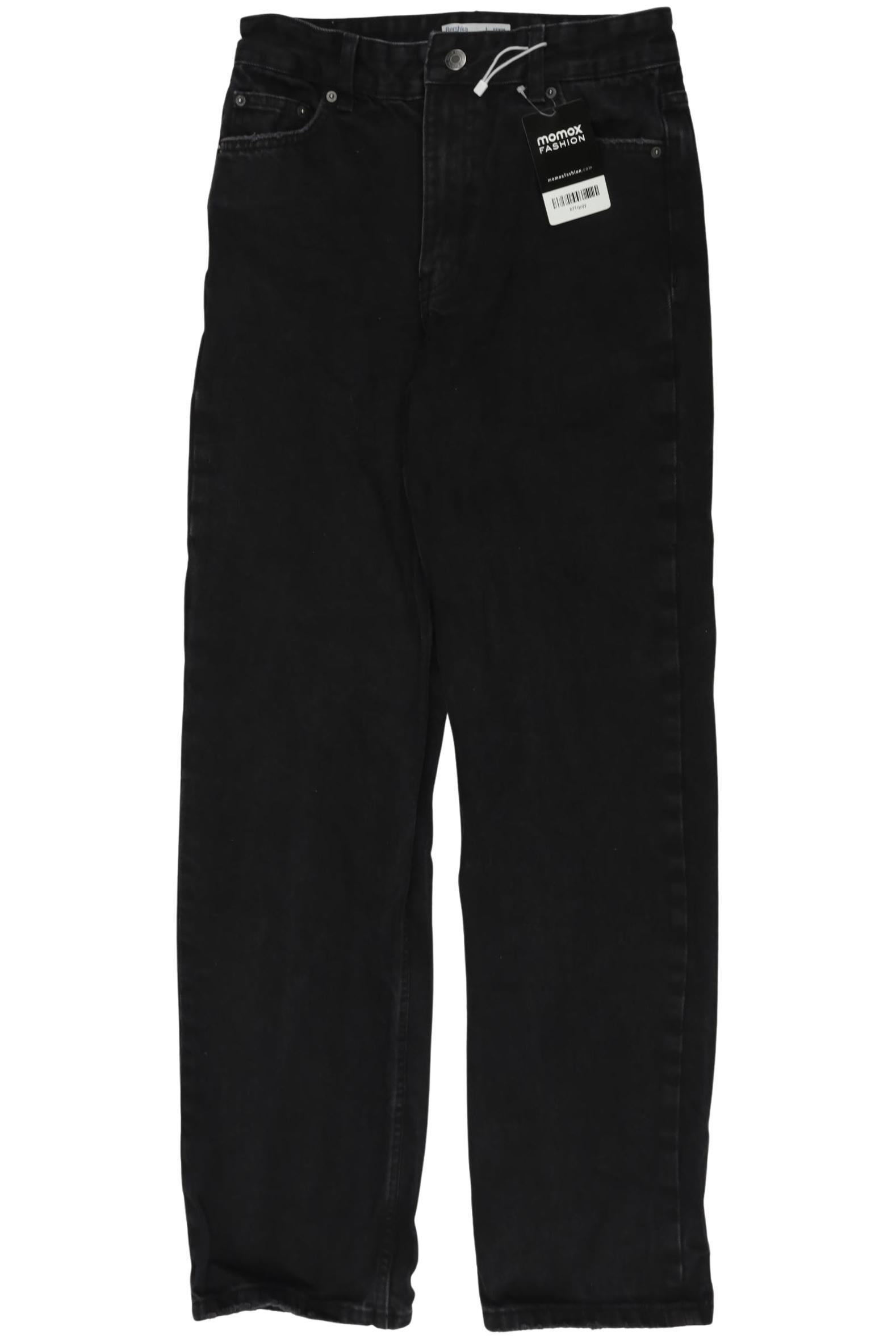 

bershka Damen Jeans, schwarz, Gr. 36