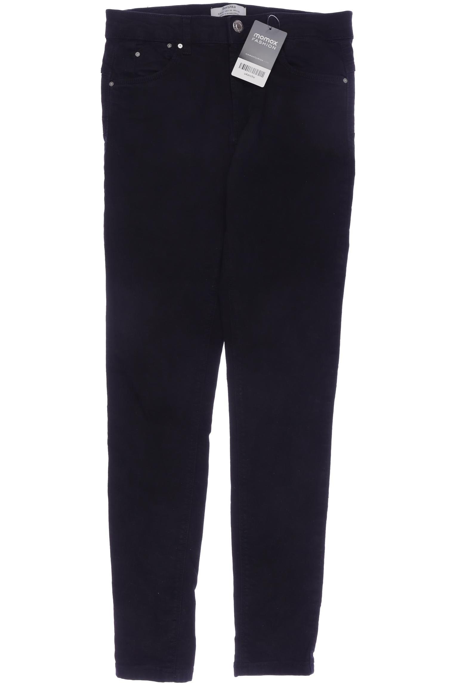 

bershka Damen Jeans, schwarz, Gr. 38